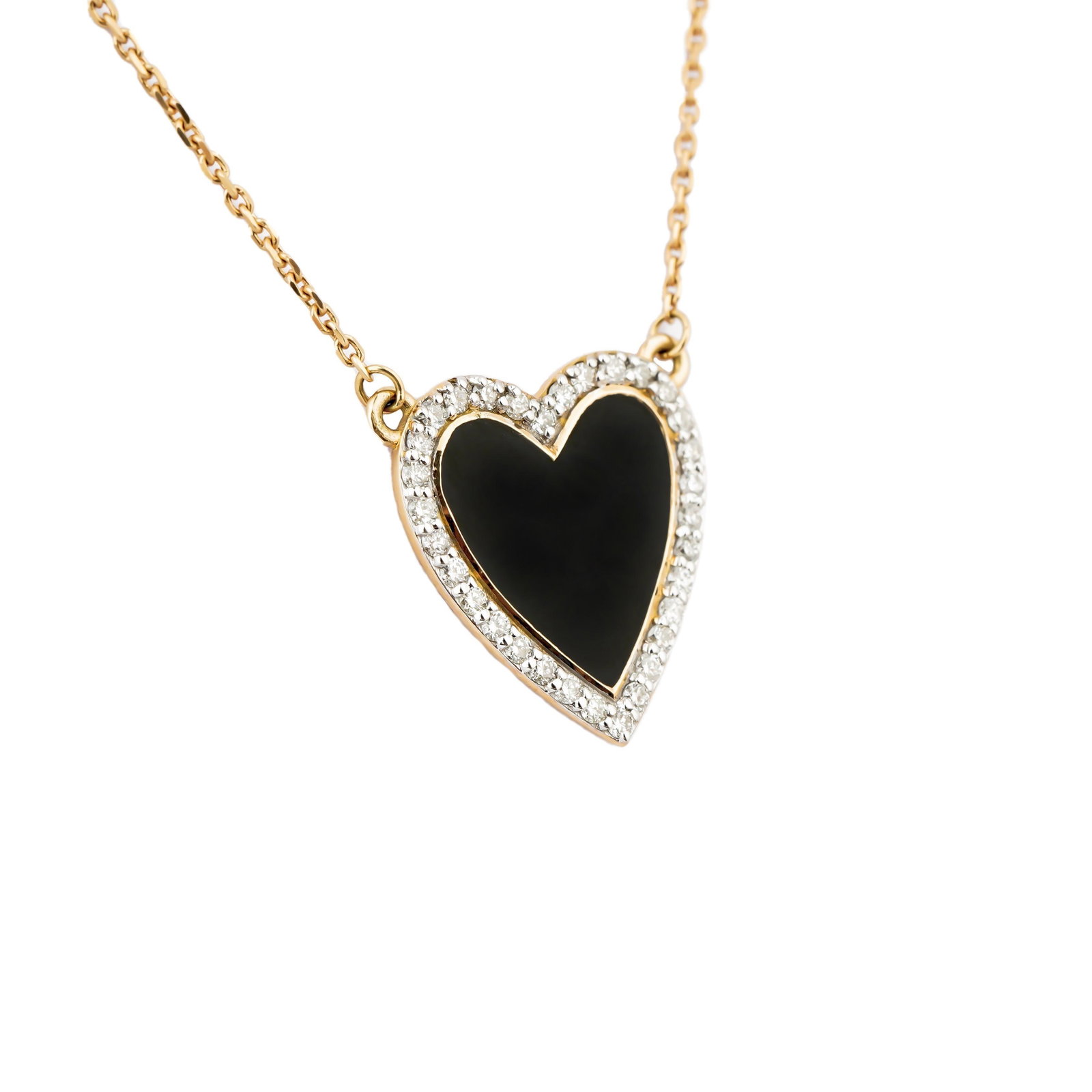 Natural diamond 0.25cts pendant in 18k gold - 3