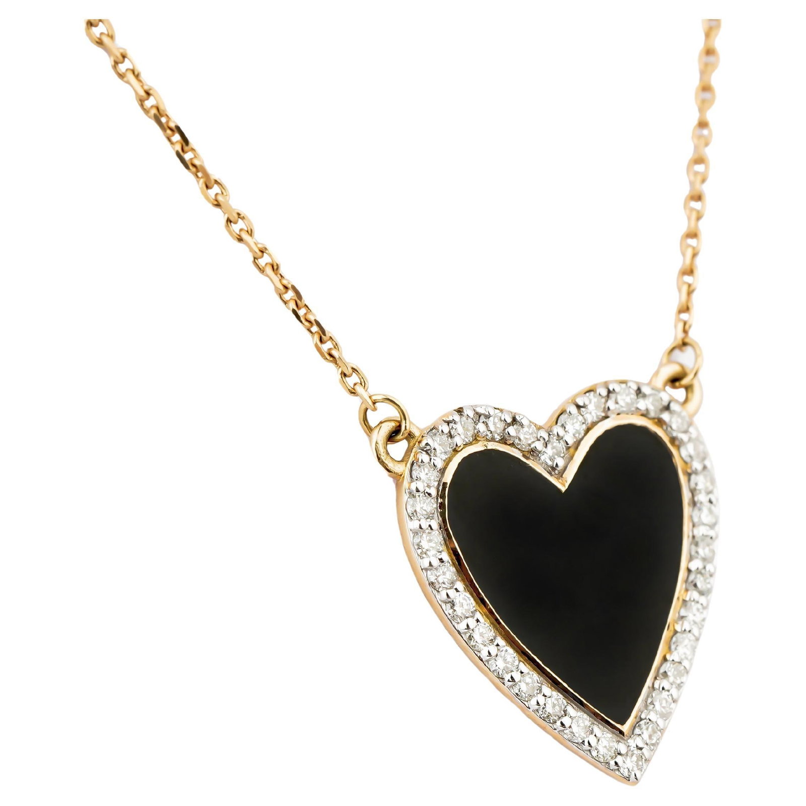 Natural diamond 0.25cts pendant in 18k gold - 6