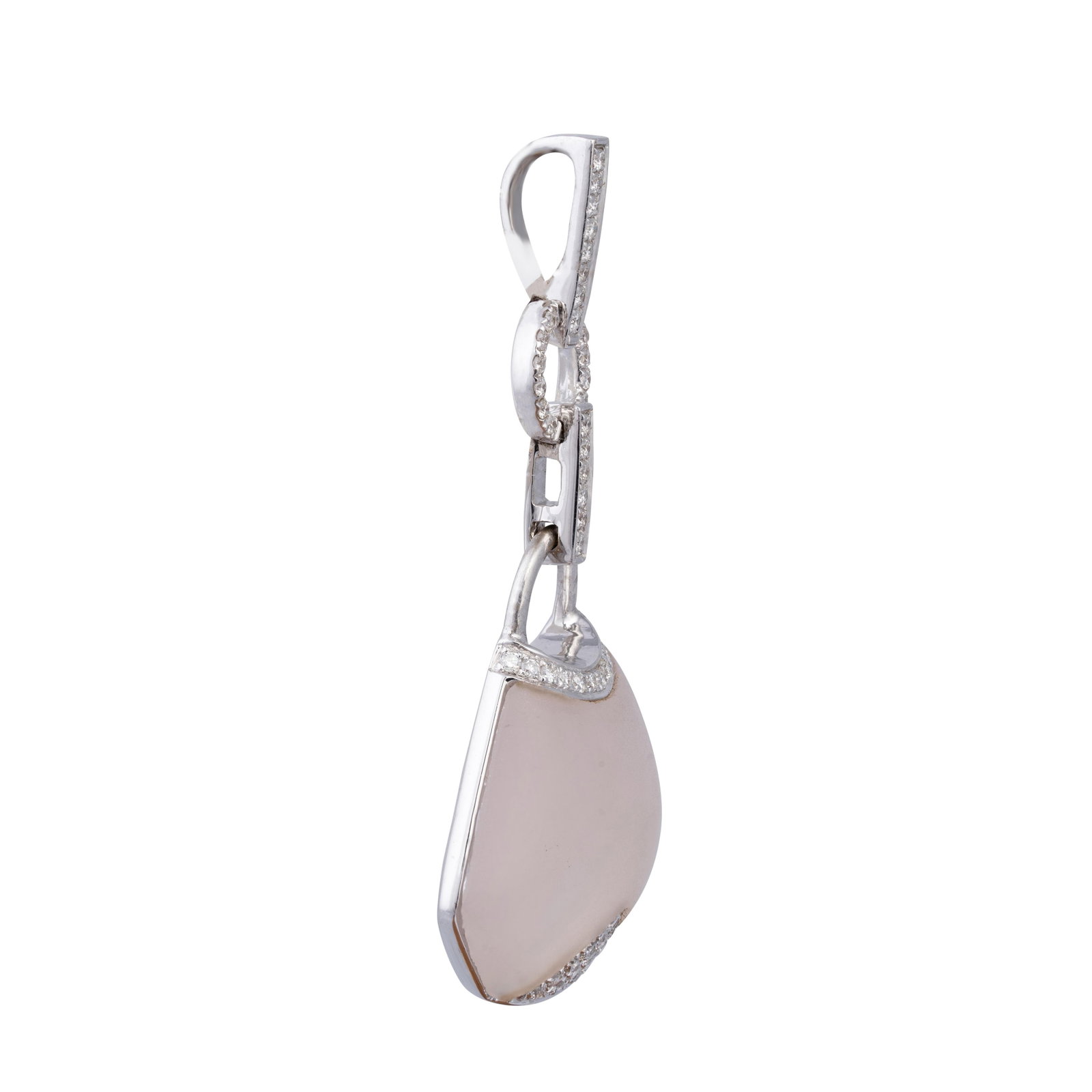 Diamond Semi Precious Pendant in 18k gold - 5