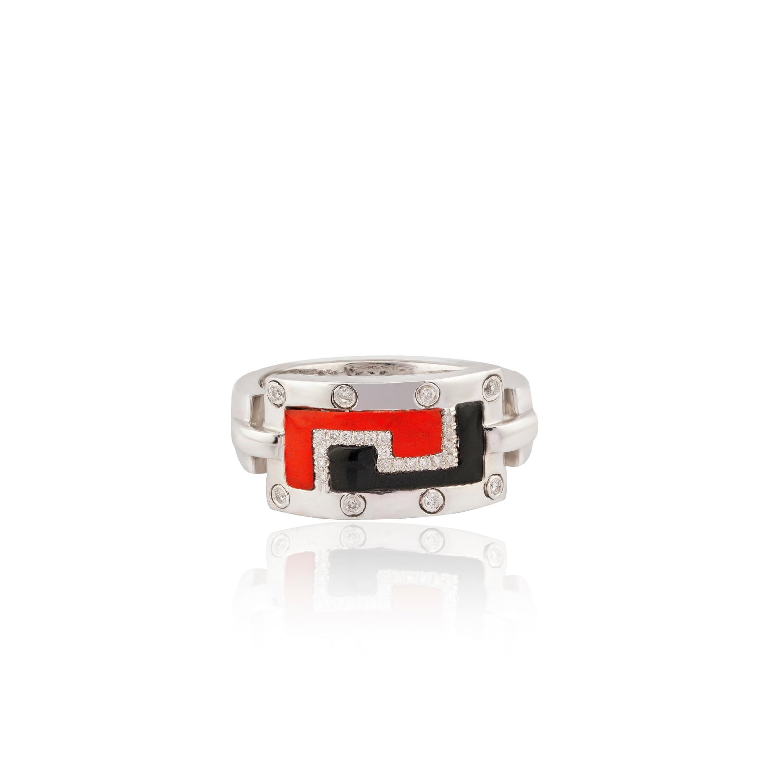 Natural Diamond Onex Ring with 0.10 Carats Diamond & Onex 1.48 18k Gold - 3