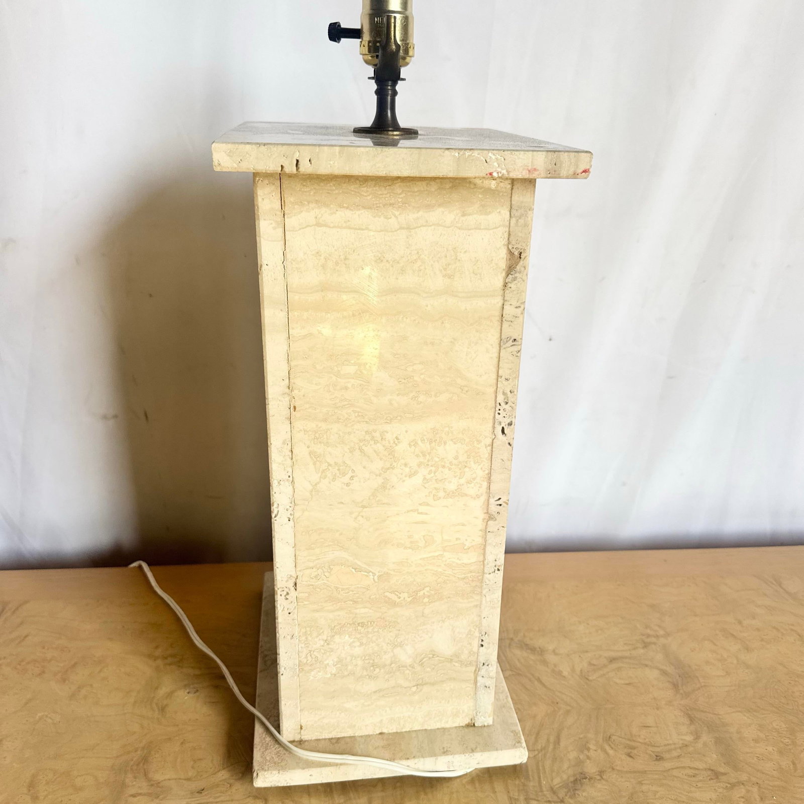 Vintage Travertine Table Lamp - 3