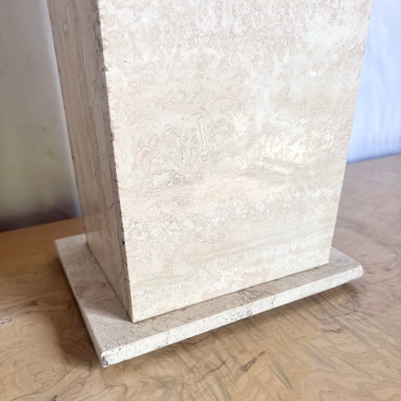Vintage Travertine Table Lamp - 7
