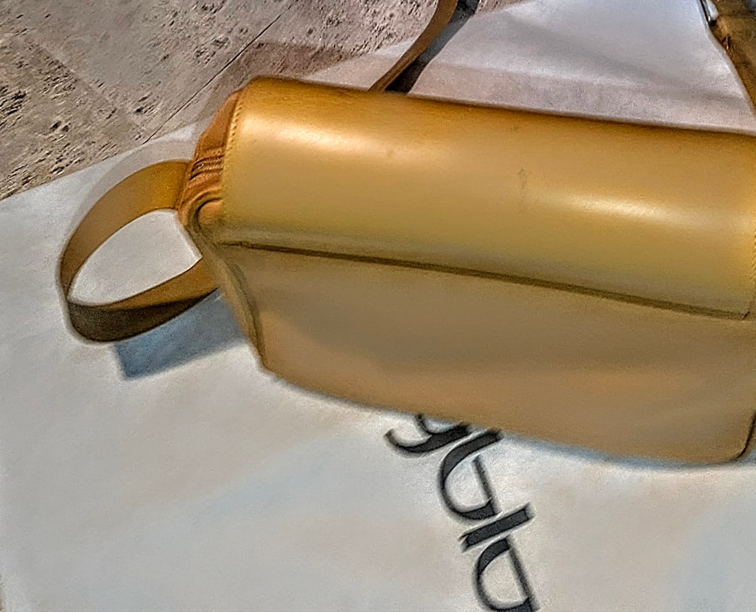 90s Messenger Bag in Modern Materials Mustard Yellow, Byblos Brand - 3