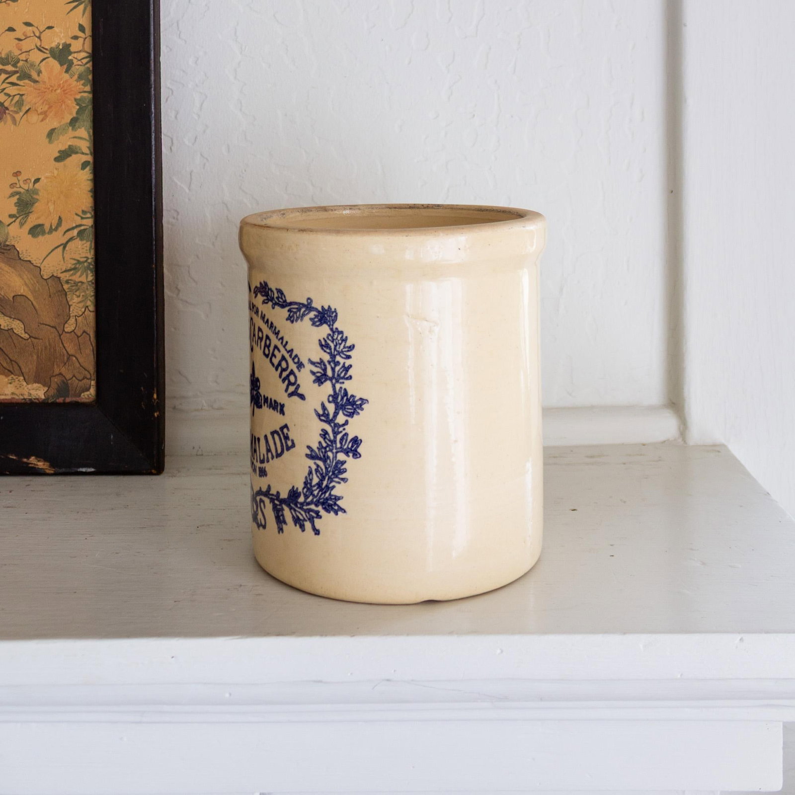 James Carberry London Ceramic Stoneware Marmalade Crock Half Gallon - 12