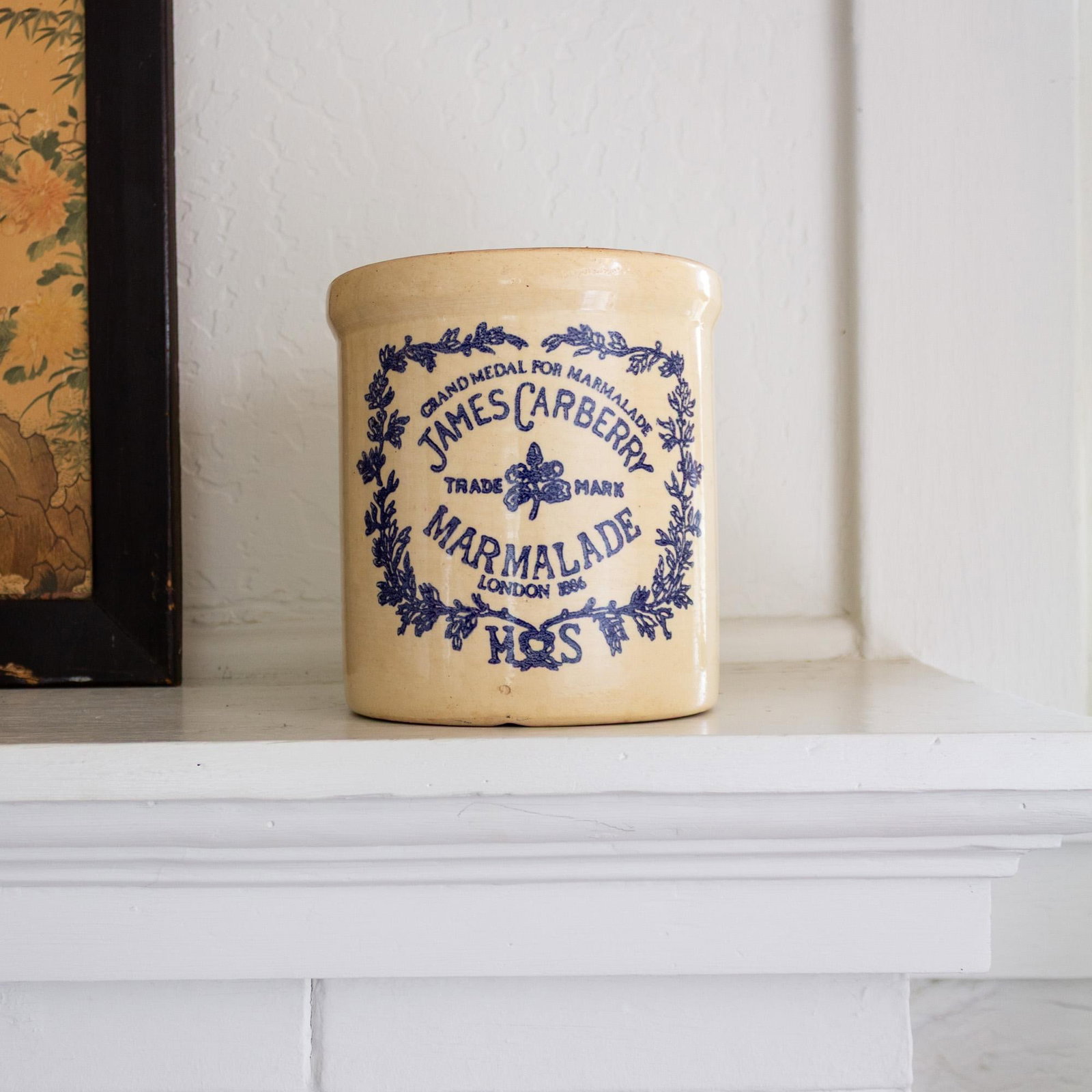 James Carberry London Ceramic Stoneware Marmalade Crock Half Gallon - 5