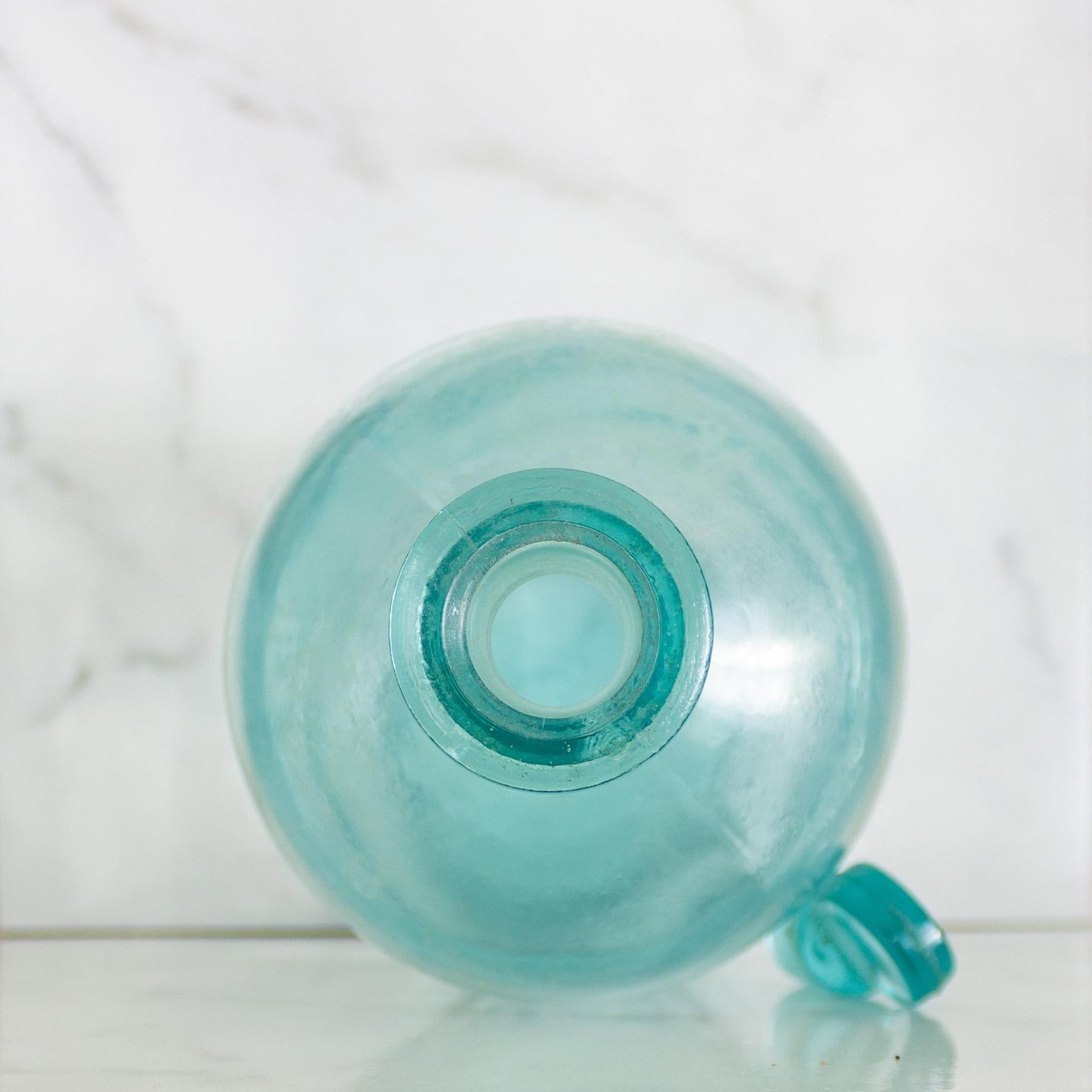 Pair of Antique Aqua Glass Medical Snake Oil Apothecary Bottles From Ny and Nj - 12