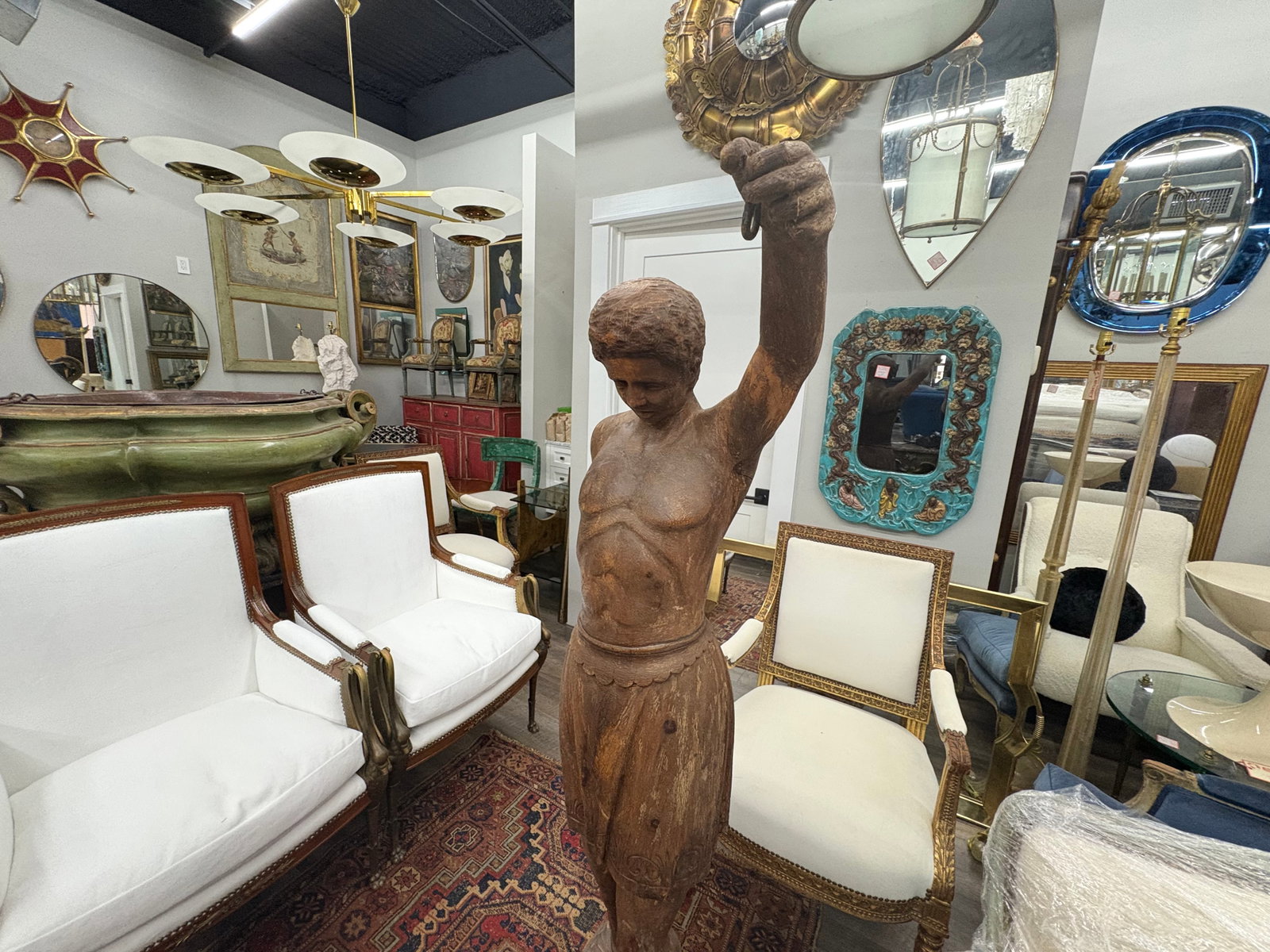 Early 20th Century Italian Carved Male Sculpture - 15
