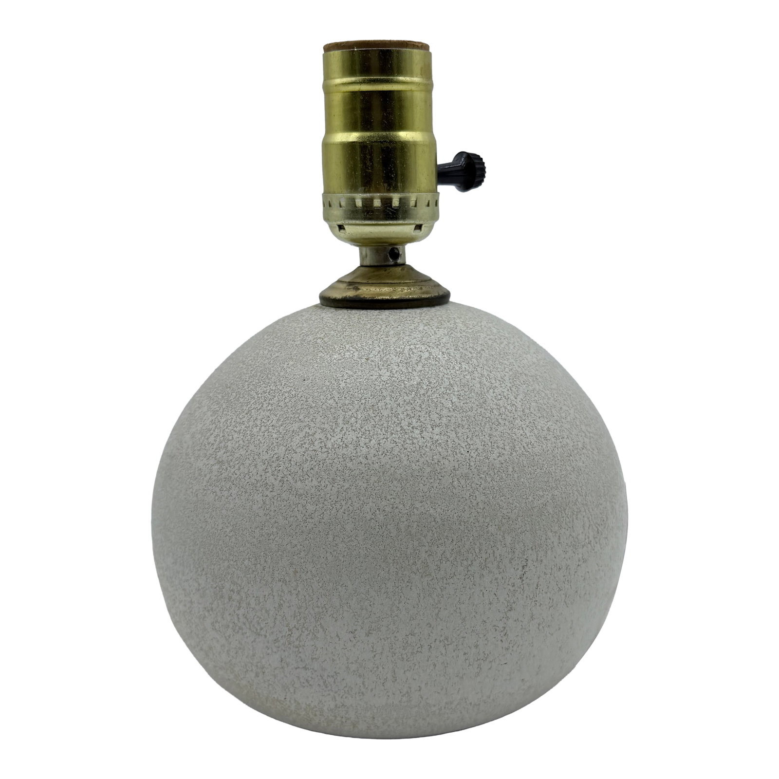 Vintage Steve & Miky Cunningham Studio Pottery Sphere Ball Lamp, Iowa, Circa 1980s–1990s: Vintage Steve & Miky Cunningham Studio Pottery Sphere Ball Lamp, Iowa, Circa 1980s–1990s A beautifully conceived and organically satisfying example of American studio pottery converted to a