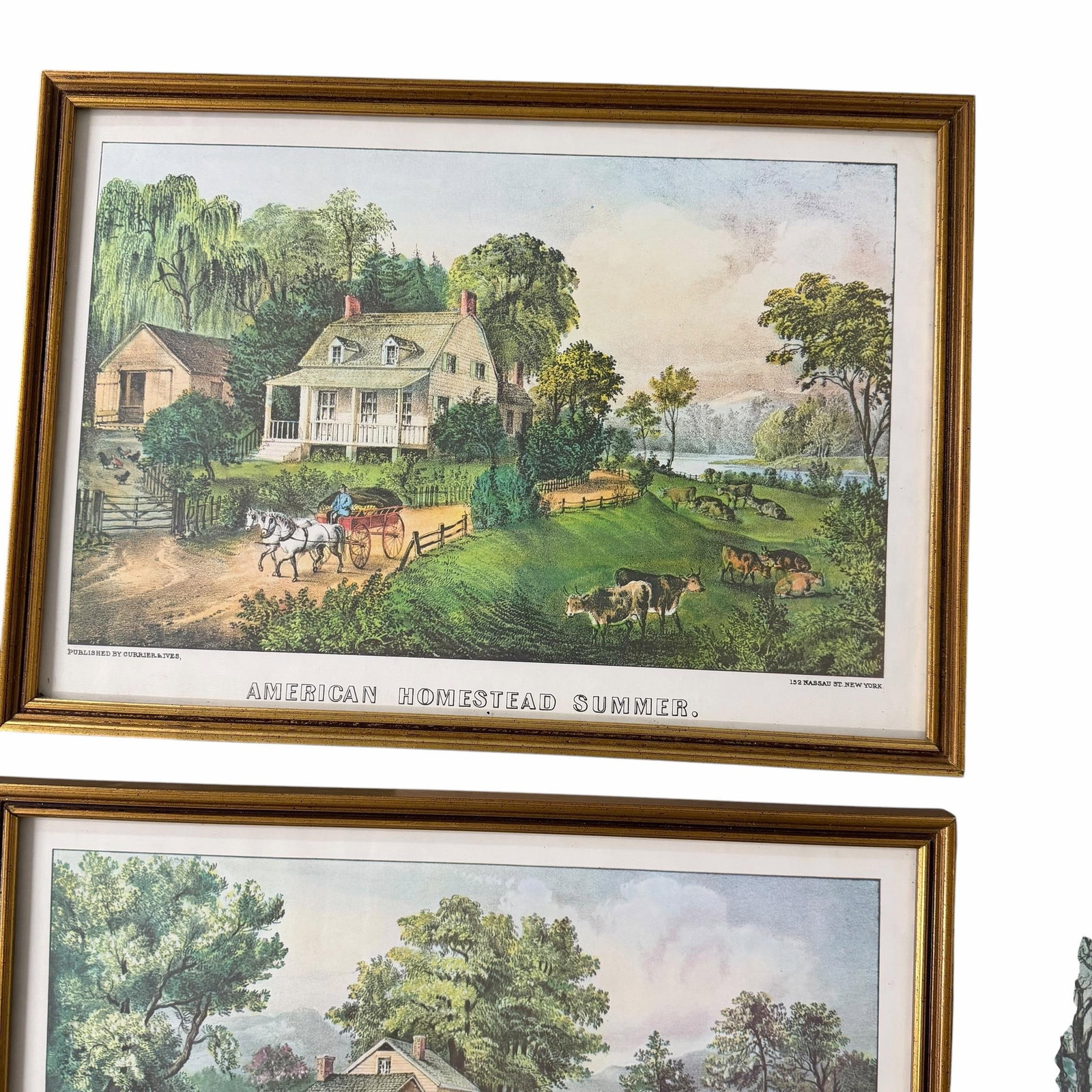 Vintage Currier & Ives American Homestead Prints - Set of 4 - 4