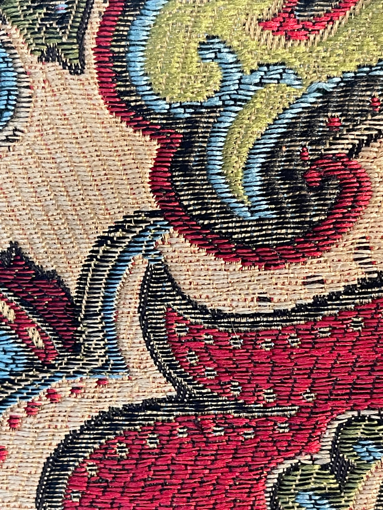 Gorgeous Pair of Colourful Brocade Pillows Fortuny Style - 5