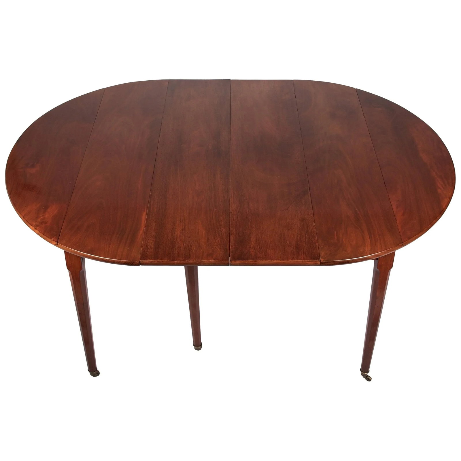 Early 19th Century Louis XVI Style Acajou Mahogany Dining Table with Two Leaves - 13