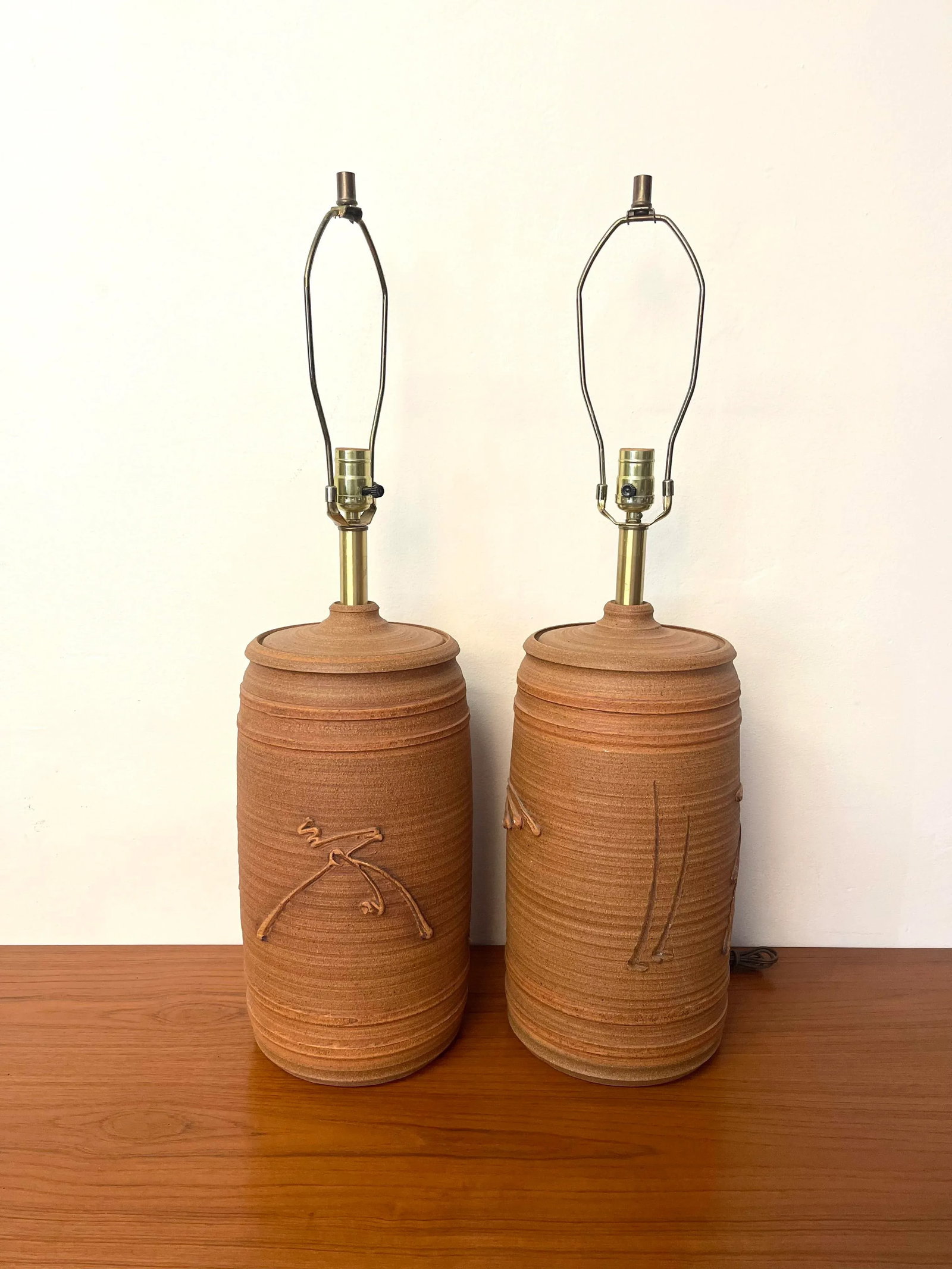 Pair of Ceramic Table Lamps by Bob Kinzie - 6