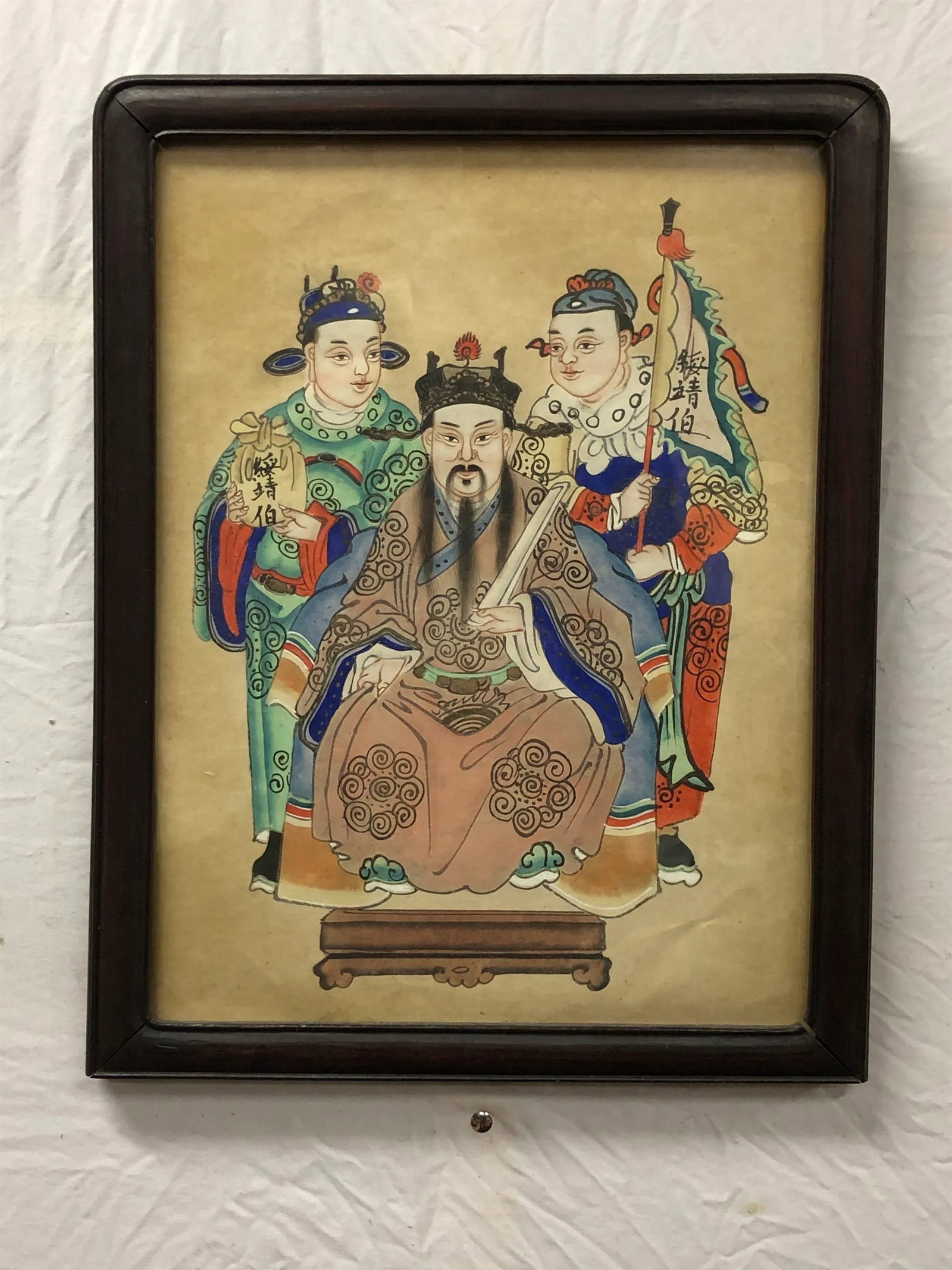 Antique Chinese Original Watercolor Painting, Framed - 5