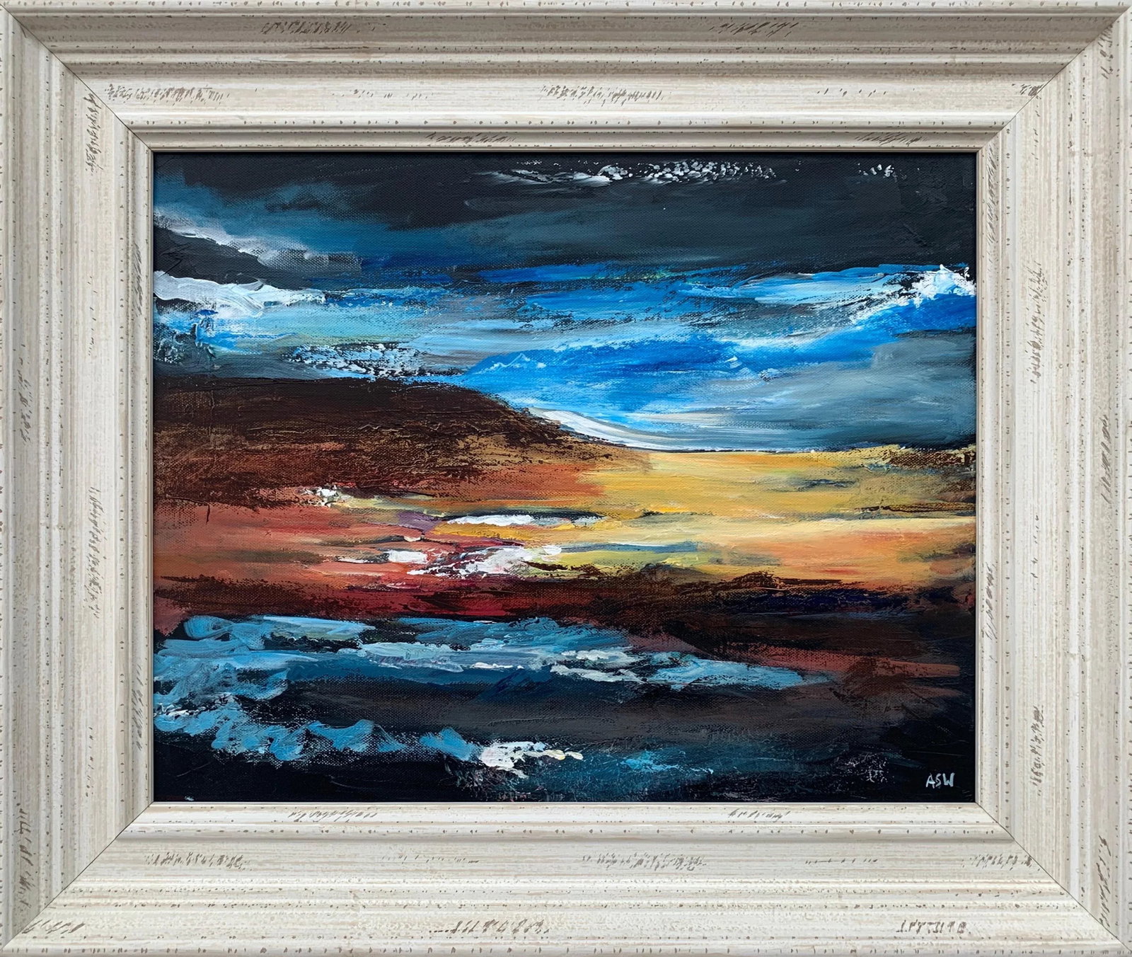 Colourful Abstract Art English Hills Countryside - Unique Original Art by Contemporary British Artis - 13