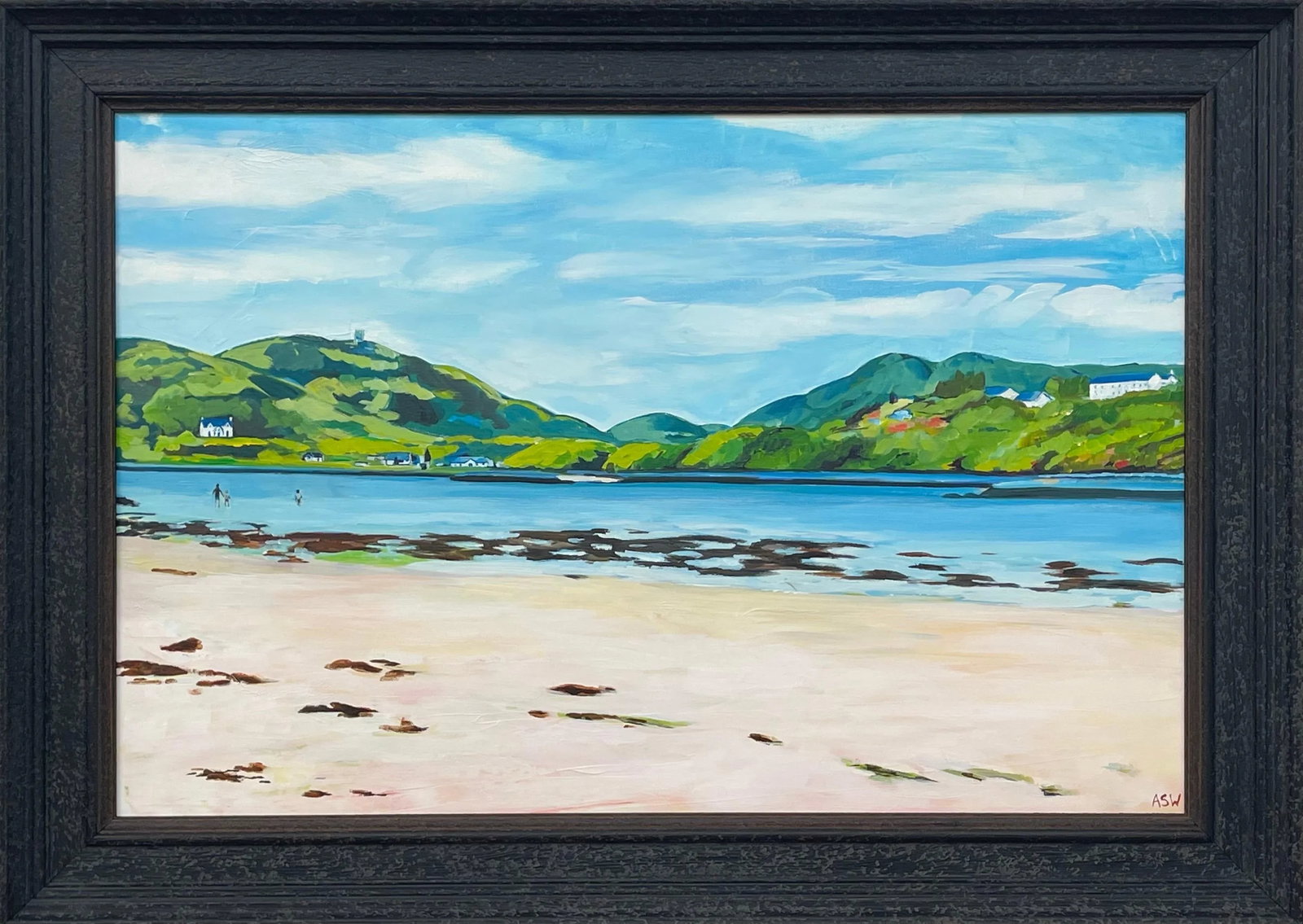 White Sandy Beach Near Isle of Skye in Scottish Highlands by Contemporary British Artist - 13