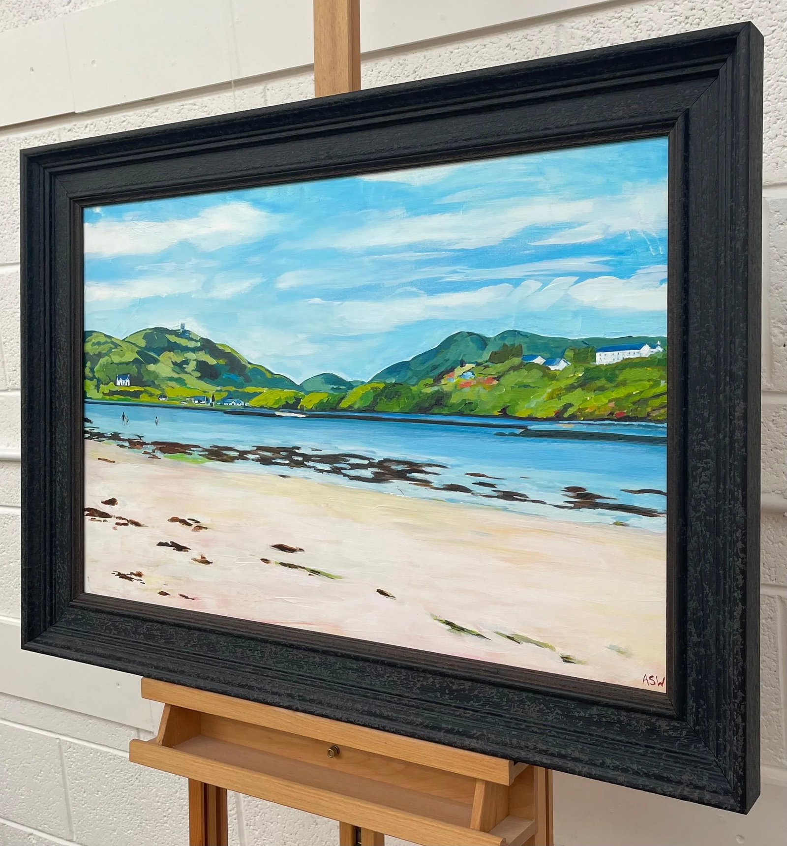 White Sandy Beach Near Isle of Skye in Scottish Highlands by Contemporary British Artist - 6