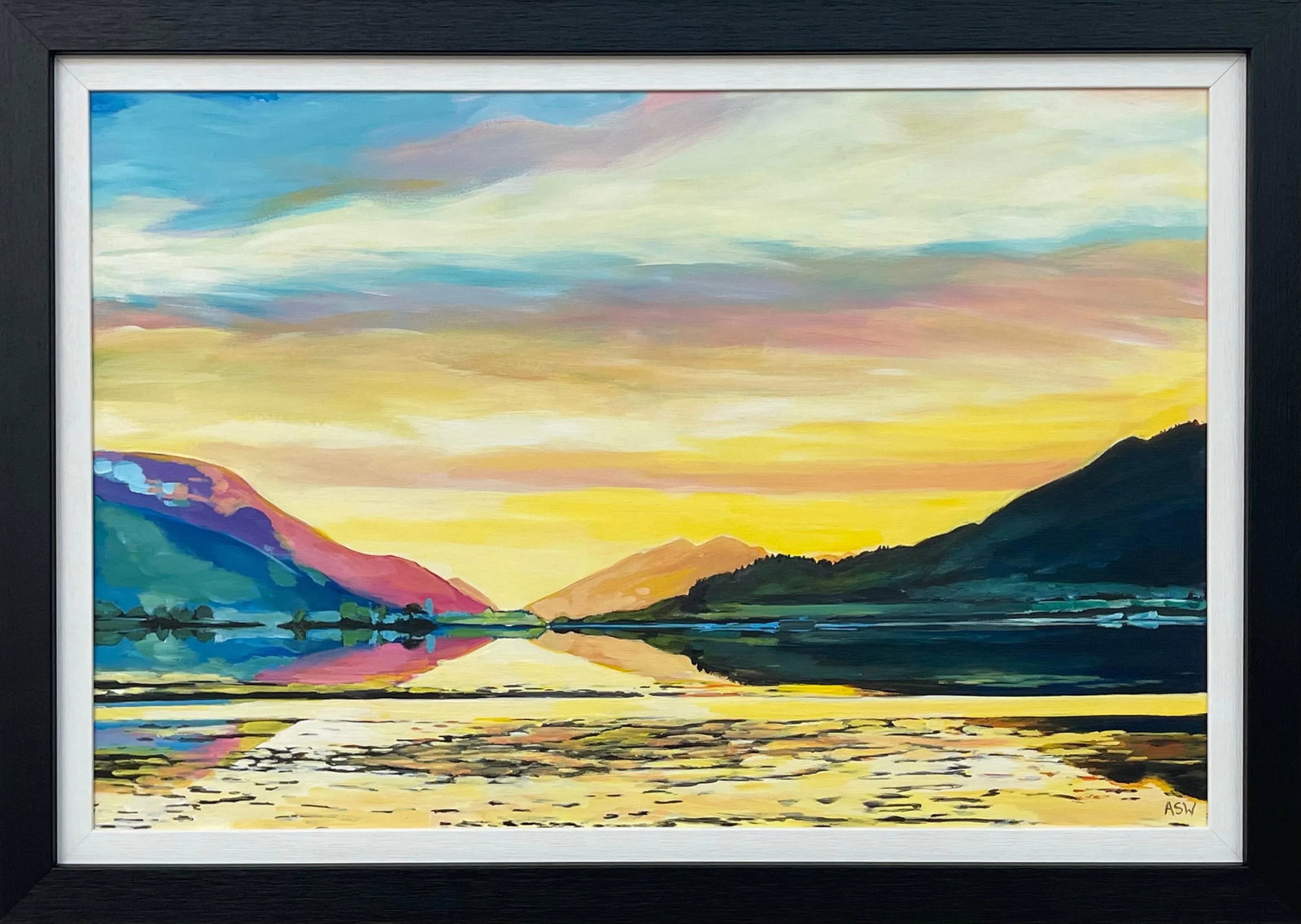 Colourful Landscape Painting of the Scottish Highlands - Unique Original Art by Contemporary Artist, - 12