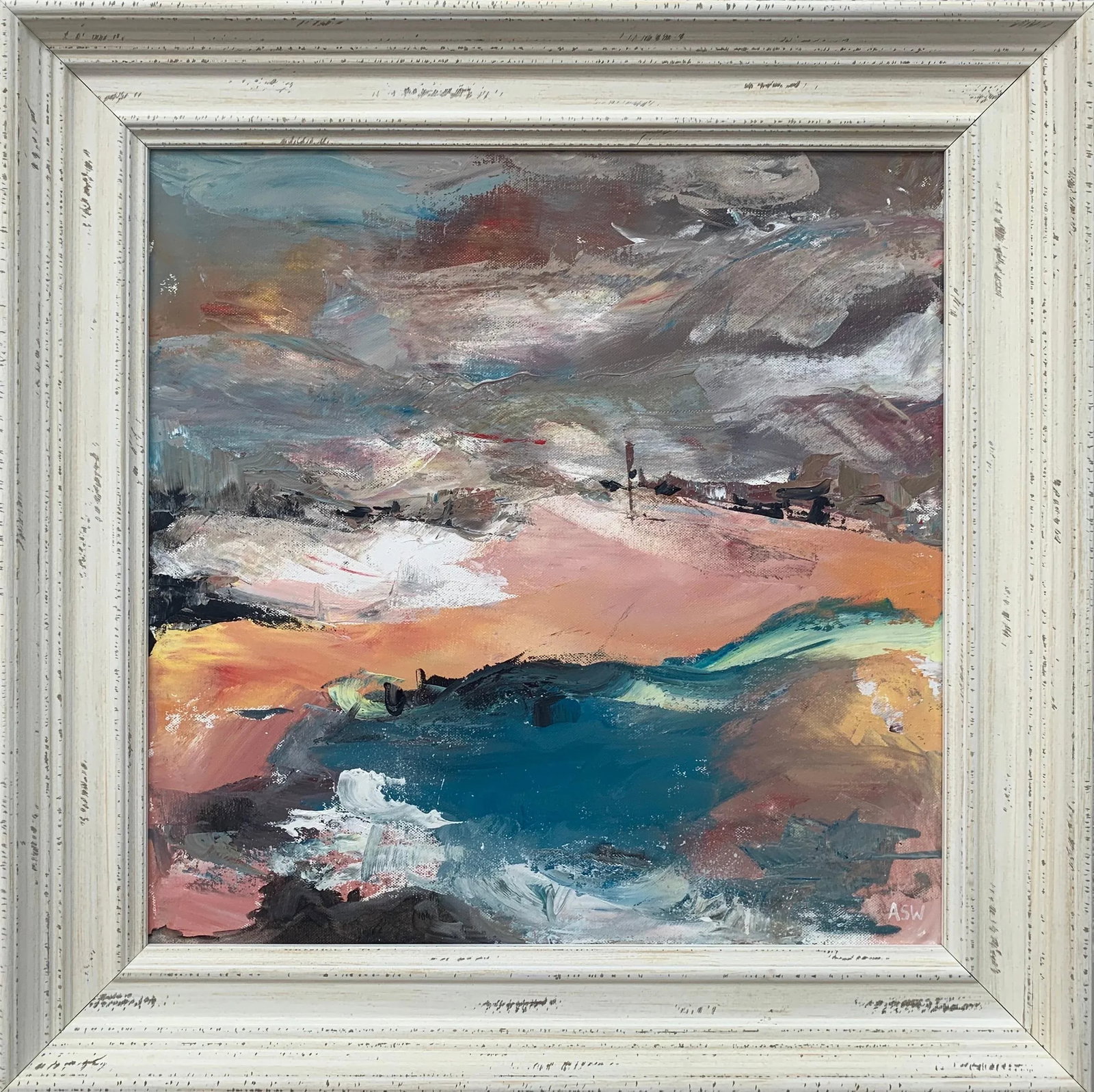 Abstract English Moorland Landscape Earthy Colours - Unique Original Art by Contemporary British Art - 12