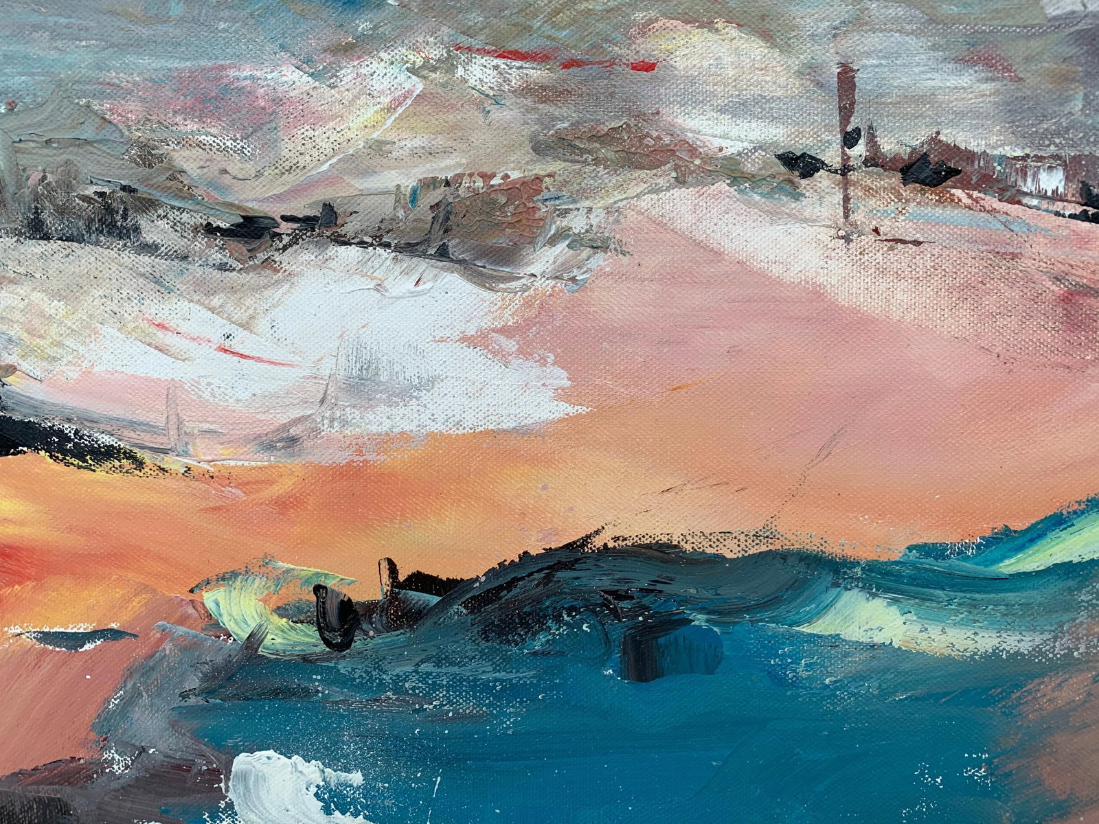 Abstract English Moorland Landscape Earthy Colours - Unique Original Art by Contemporary British Art - 8
