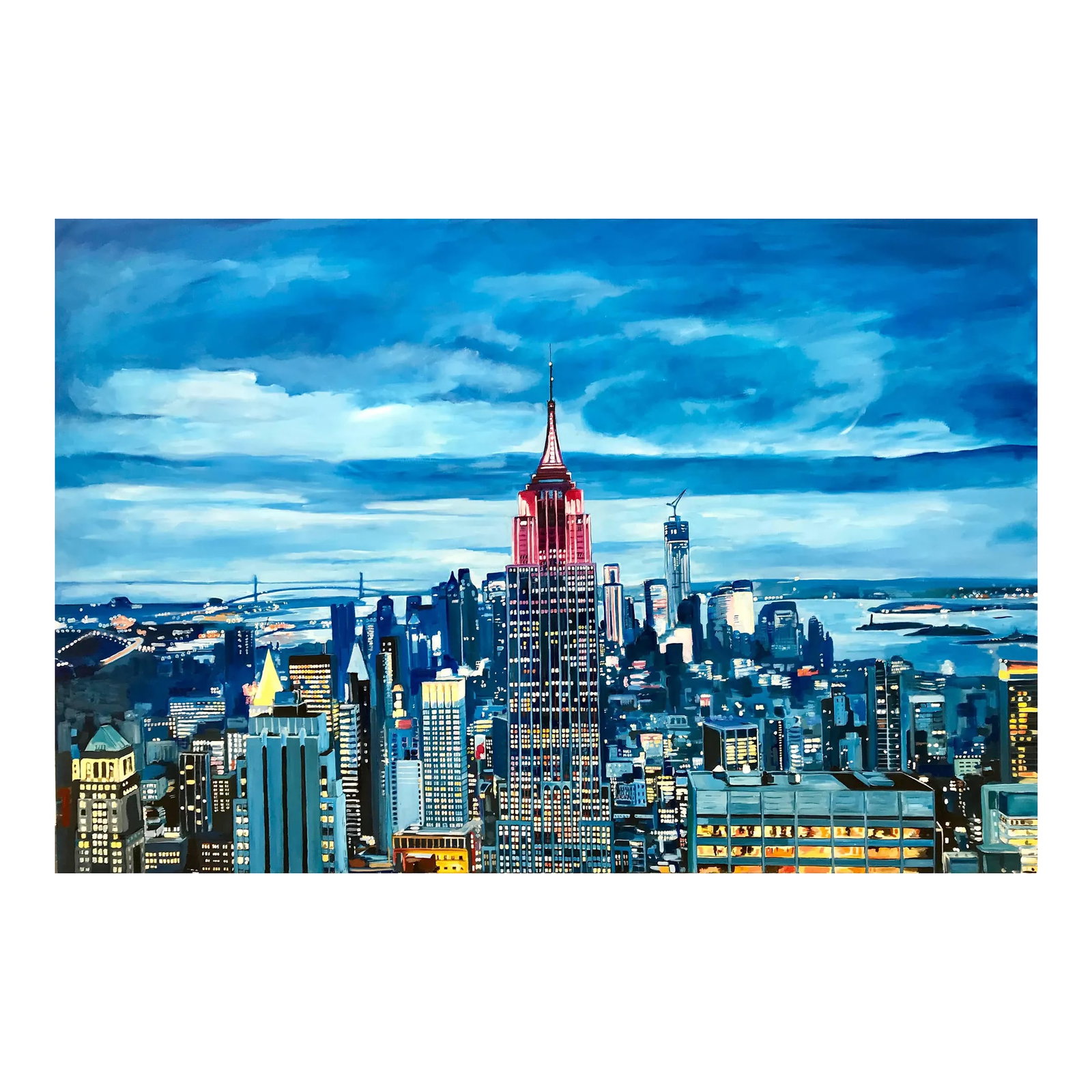 Angela Wakefield, Empire State Manhattan Cityscape Painting New York by British Landscape Artist, 20 (1 of 9)
