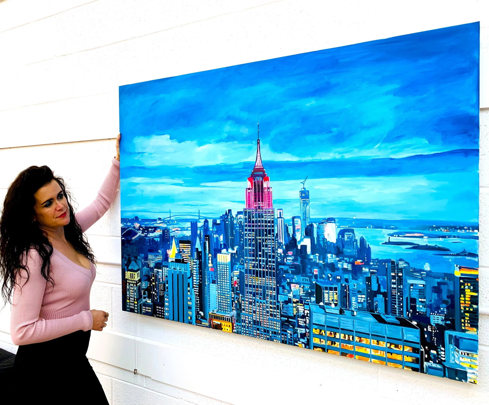 Angela Wakefield, Empire State Manhattan Cityscape Painting New York by British Landscape Artist, 20 - 3