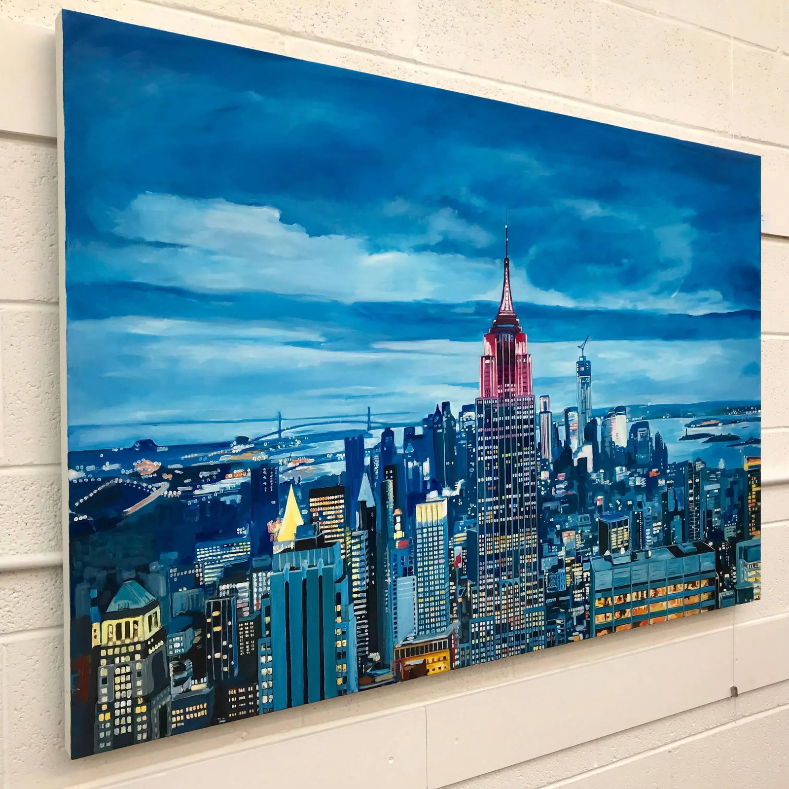 Angela Wakefield, Empire State Manhattan Cityscape Painting New York by British Landscape Artist, 20 - 4