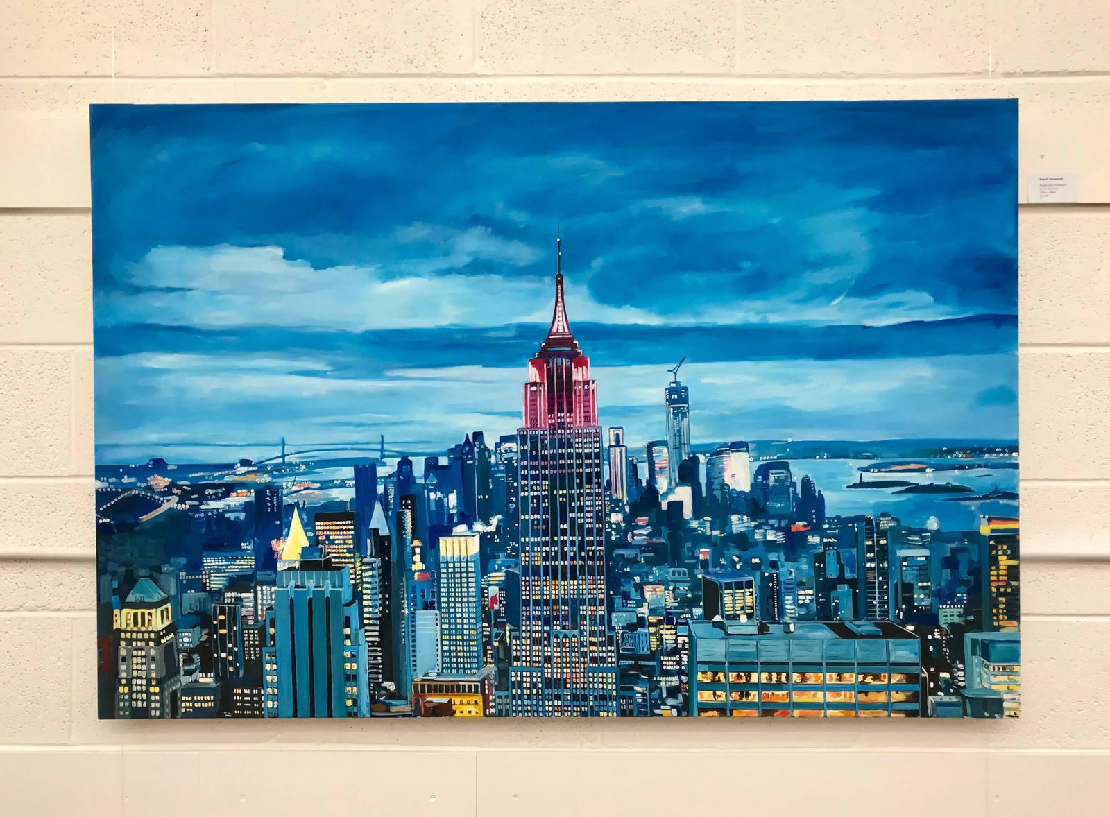 Angela Wakefield, Empire State Manhattan Cityscape Painting New York by British Landscape Artist, 20 - 5