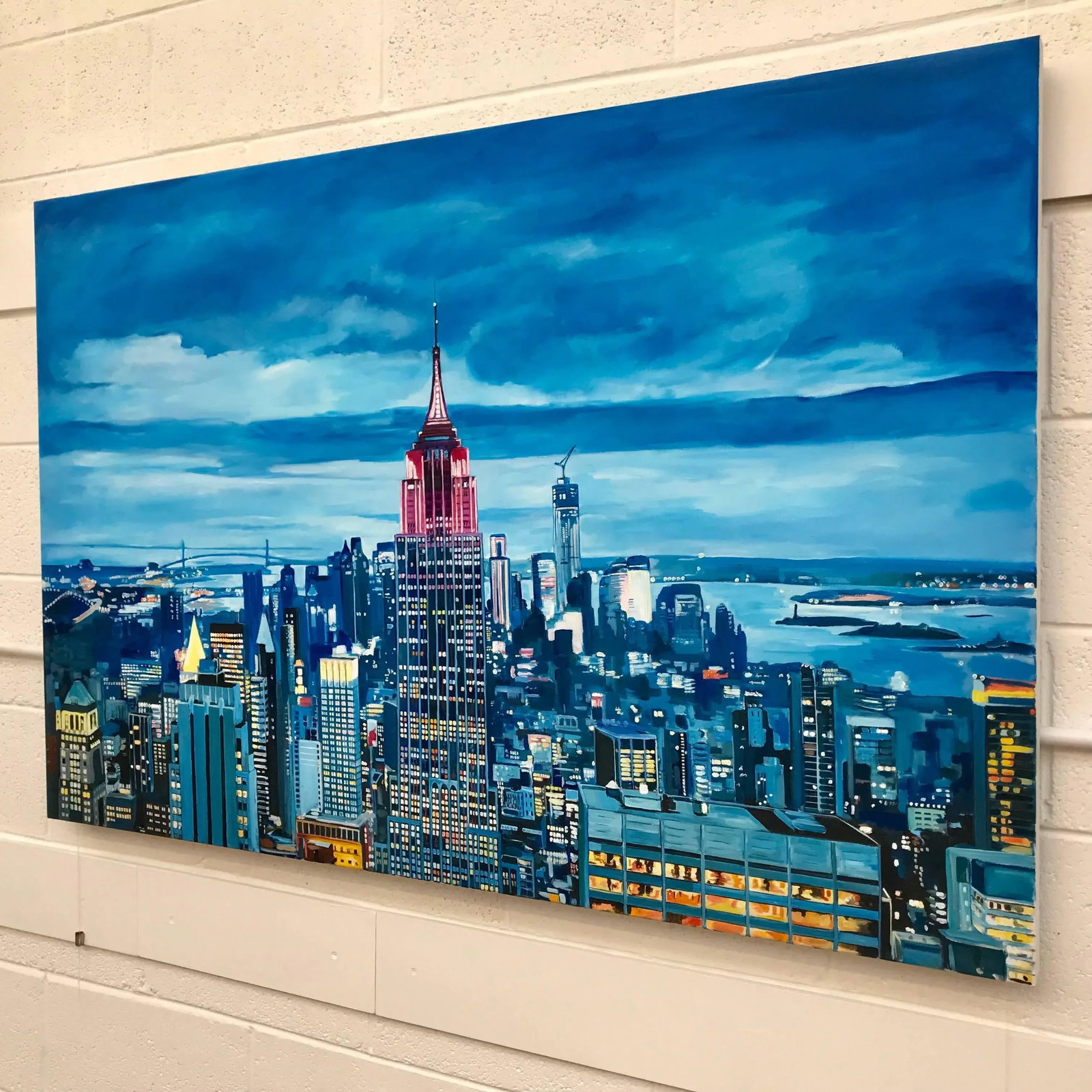 Angela Wakefield, Empire State Manhattan Cityscape Painting New York by British Landscape Artist, 20 - 6