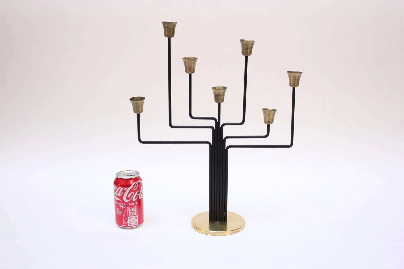 Danish Modern Seven-Arm Brass Candelabrum by Svend Aage Holm SÃ¸rensen - 5