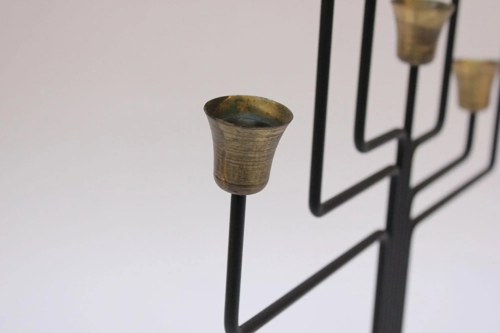Danish Modern Seven-Arm Brass Candelabrum by Svend Aage Holm SÃ¸rensen - 8