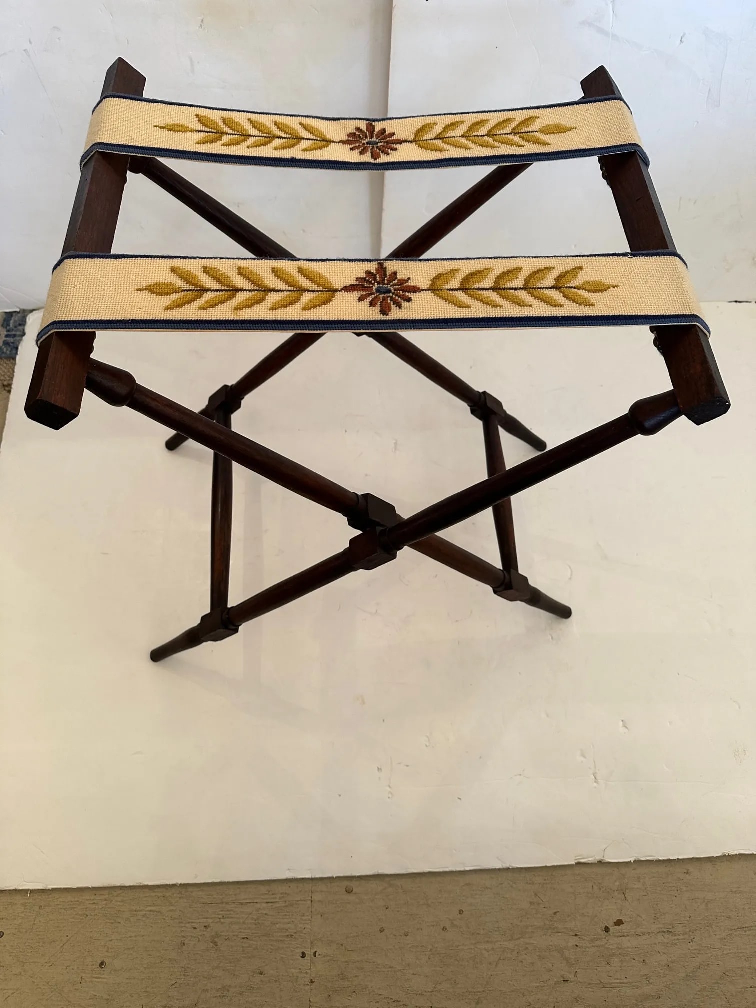 Mahogany Butlers Tray Table on Folding Stand - 9