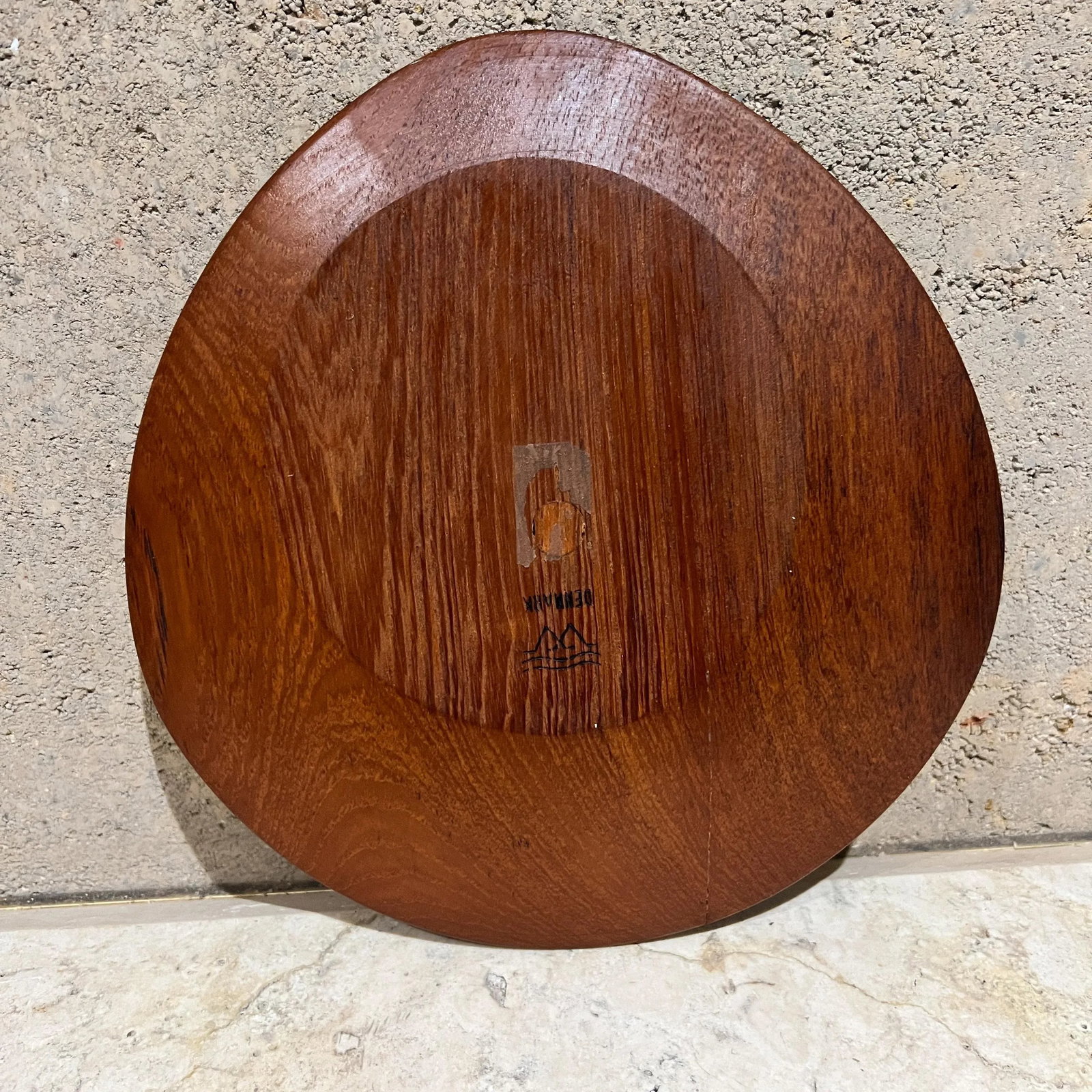 1960s Teakwood Snack Plates Lunning Inc Denmark- Set of 5 - 5