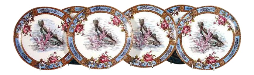 Garfield Pottery Earthenware Plates by Wood & Hulme - Set of Six (1 of 4)