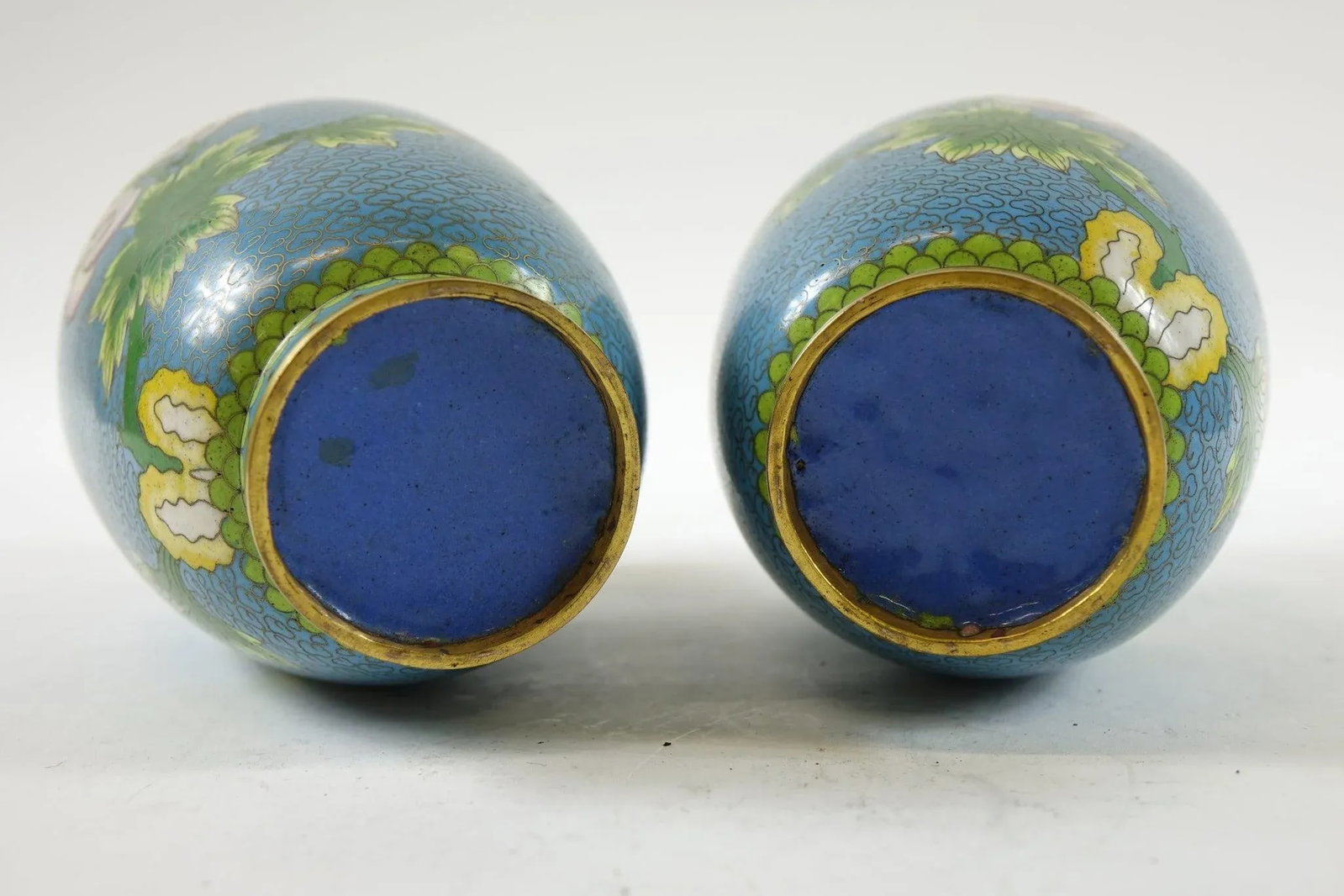 A Pair of Antique Chinese Cloisonne Vases - - 11