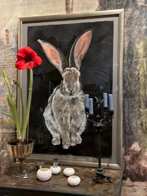 "Jack Rabbit 2" Original Expressionist Pastel Drawing - 6