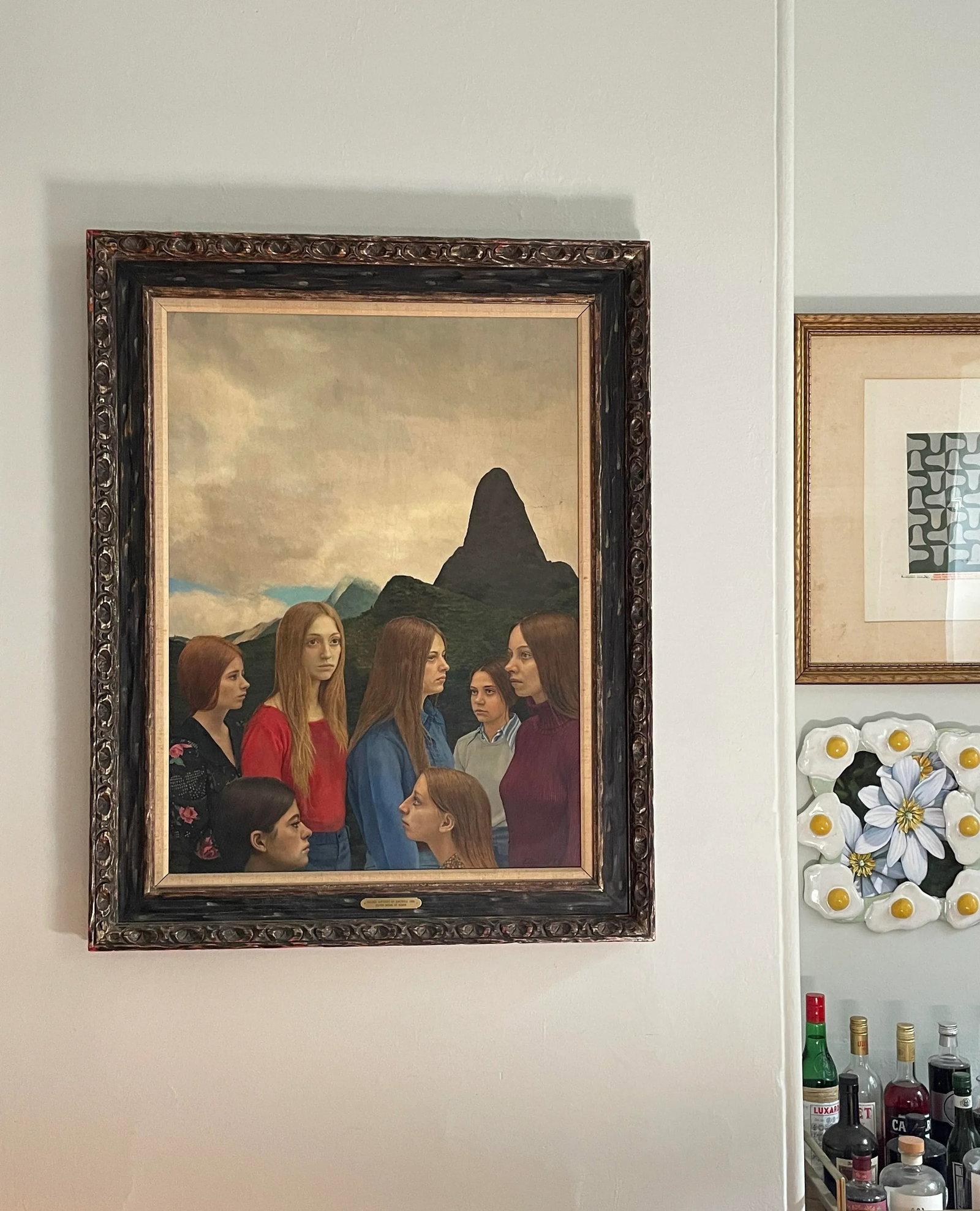 Harold Edmonds - Three Virgins, Signed (1973, Egg Tempera on Masonite)/John Currin - 2