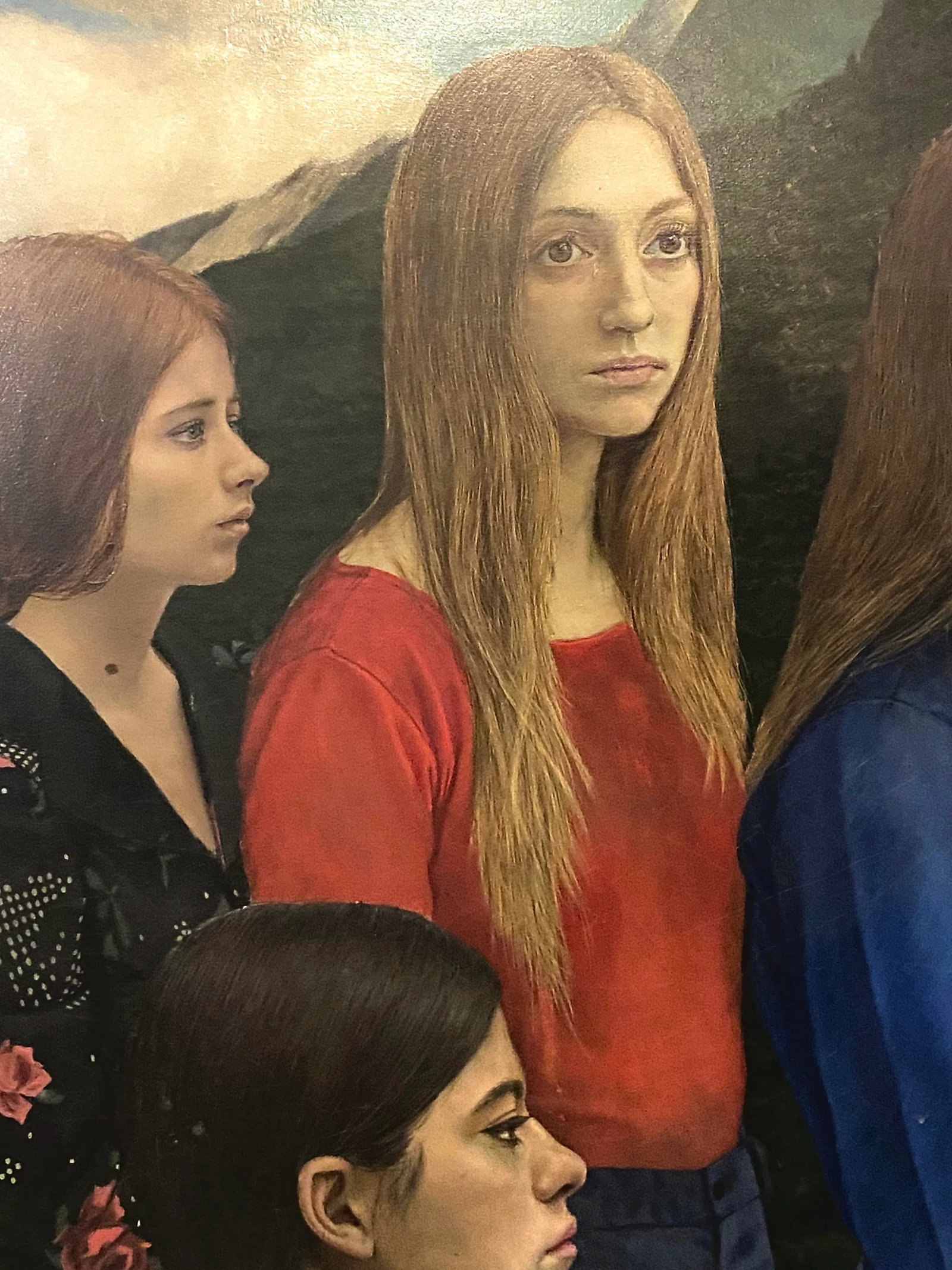 Harold Edmonds - Three Virgins, Signed (1973, Egg Tempera on Masonite)/John Currin - 3