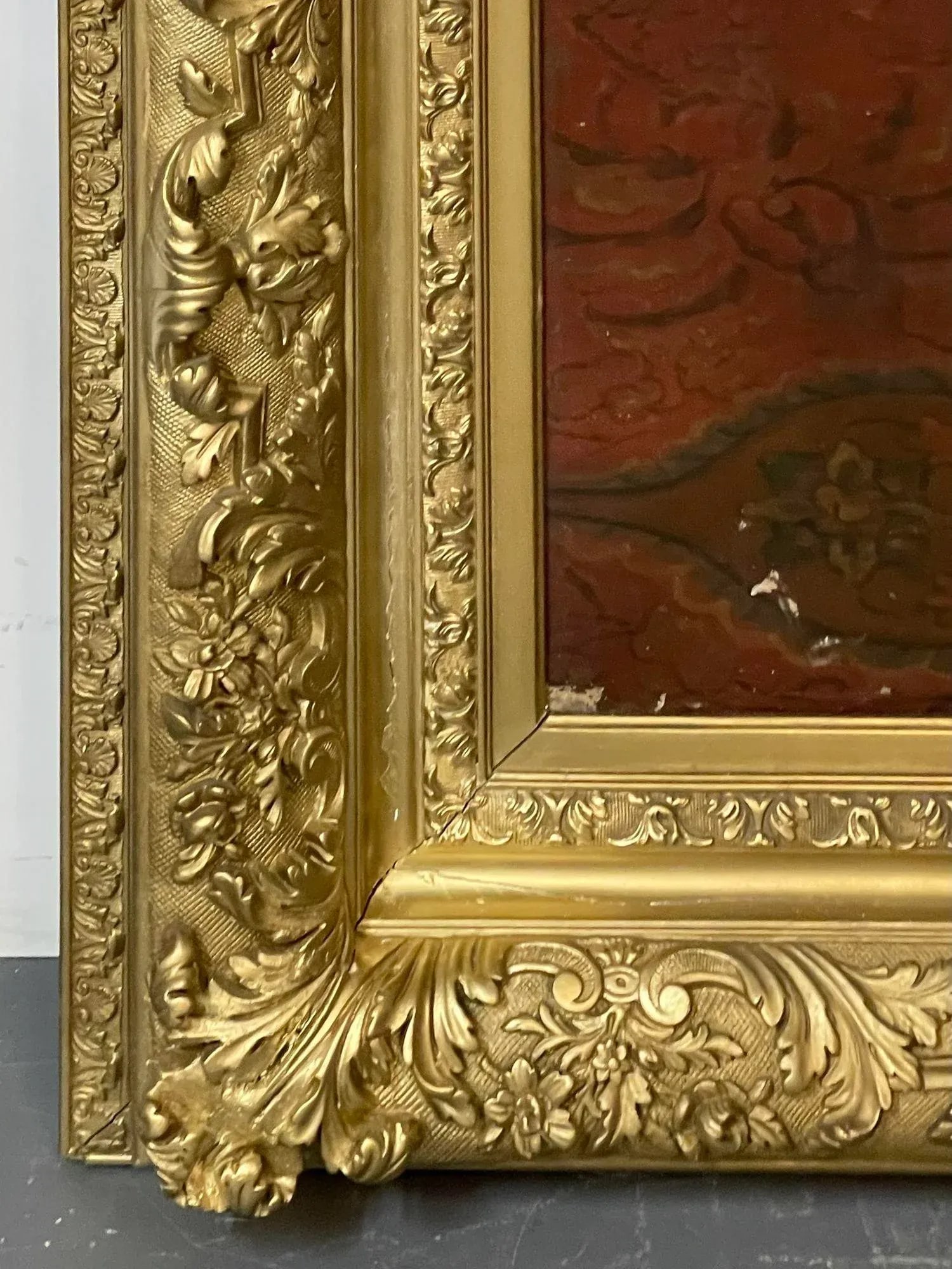 Palatial 19th Centur Oil on Canvas of a Portrait of Siblings Signed J. Peellaert - 12