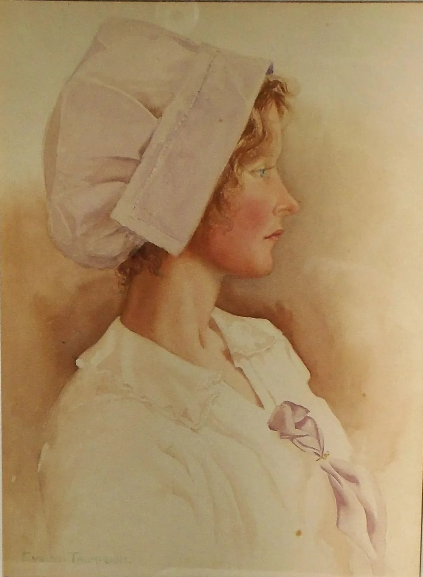Early 20th Century "Dawn" Portrait Painting of Alexa Thompson - 2