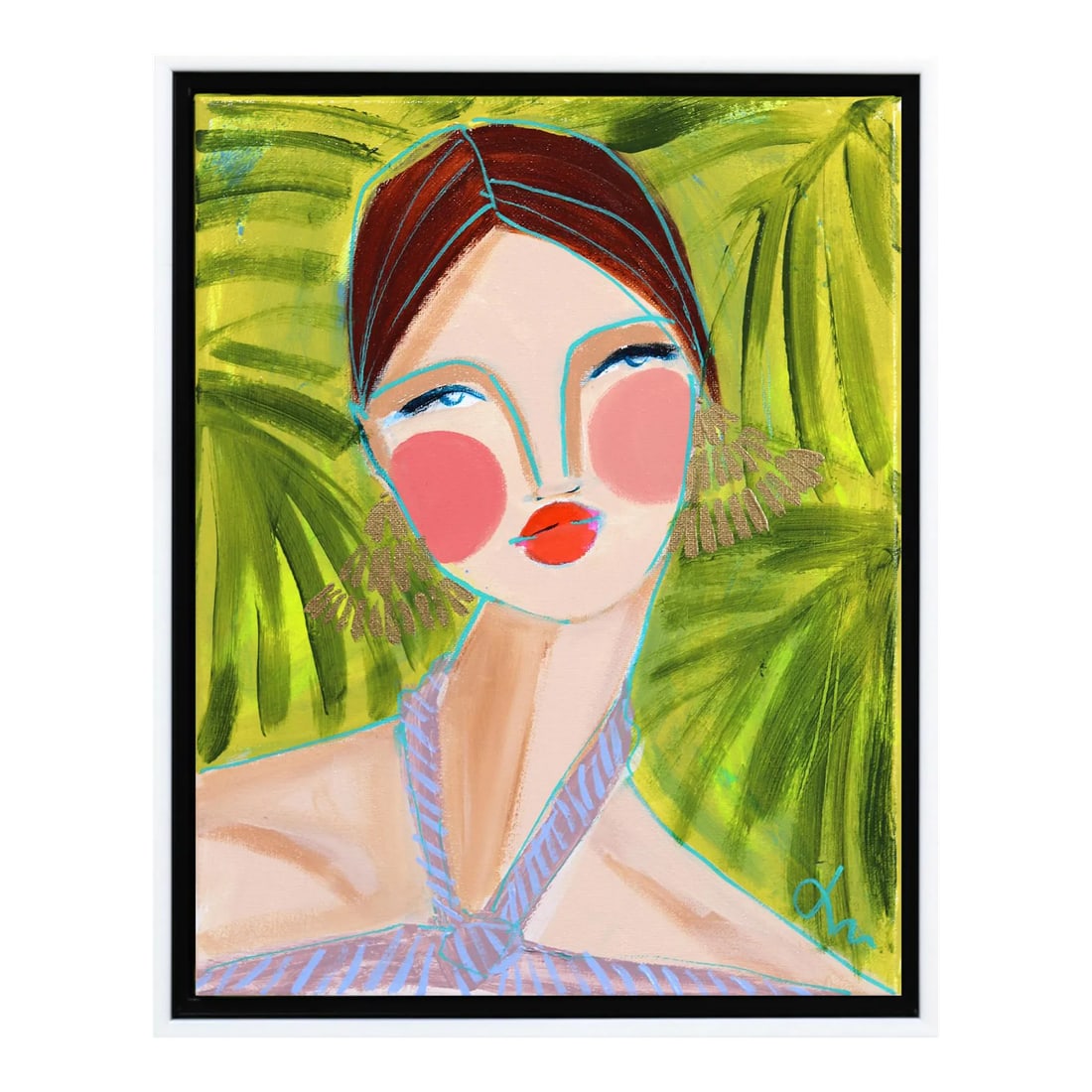 "Miss Priss Palms 2" Original Artwork by Lindsey McCord (1 of 7)