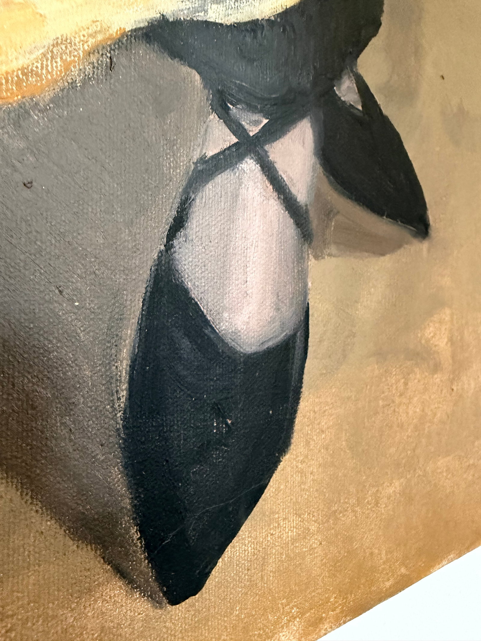 Glamorous Portrait of Elegant Woman - Original Painting on Canvas - 12