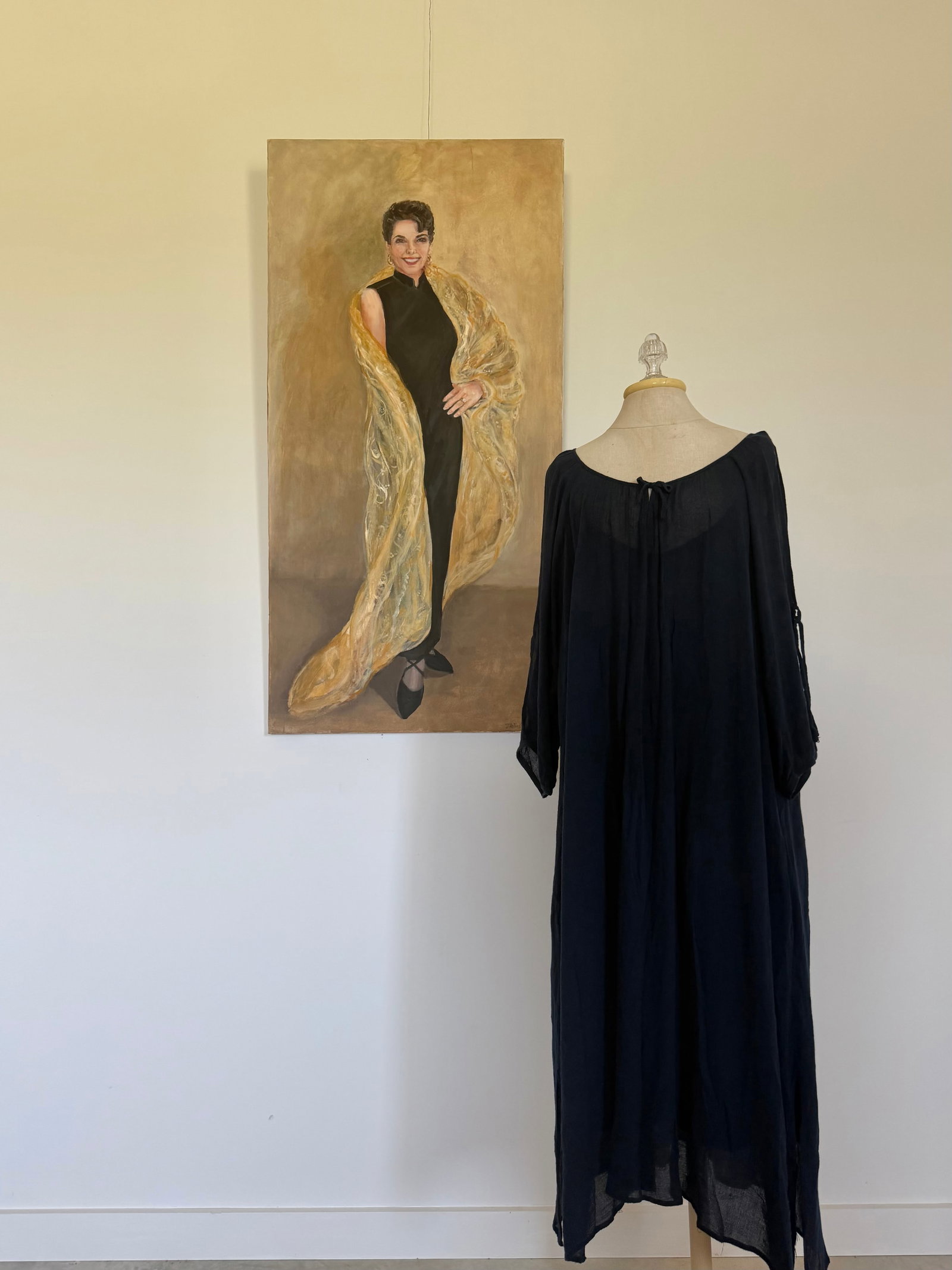 Glamorous Portrait of Elegant Woman - Original Painting on Canvas - 3