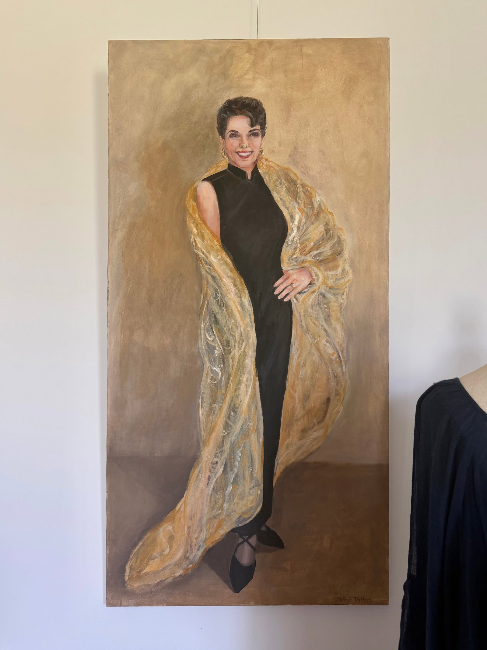 Glamorous Portrait of Elegant Woman - Original Painting on Canvas - 4