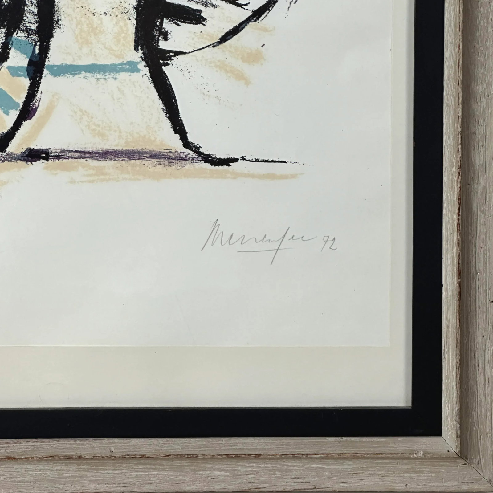 Jurgen Messensee (Austrian, B. 1936) - 'Infantin' Color Lithograph, Signed (1972, Framed) - 4
