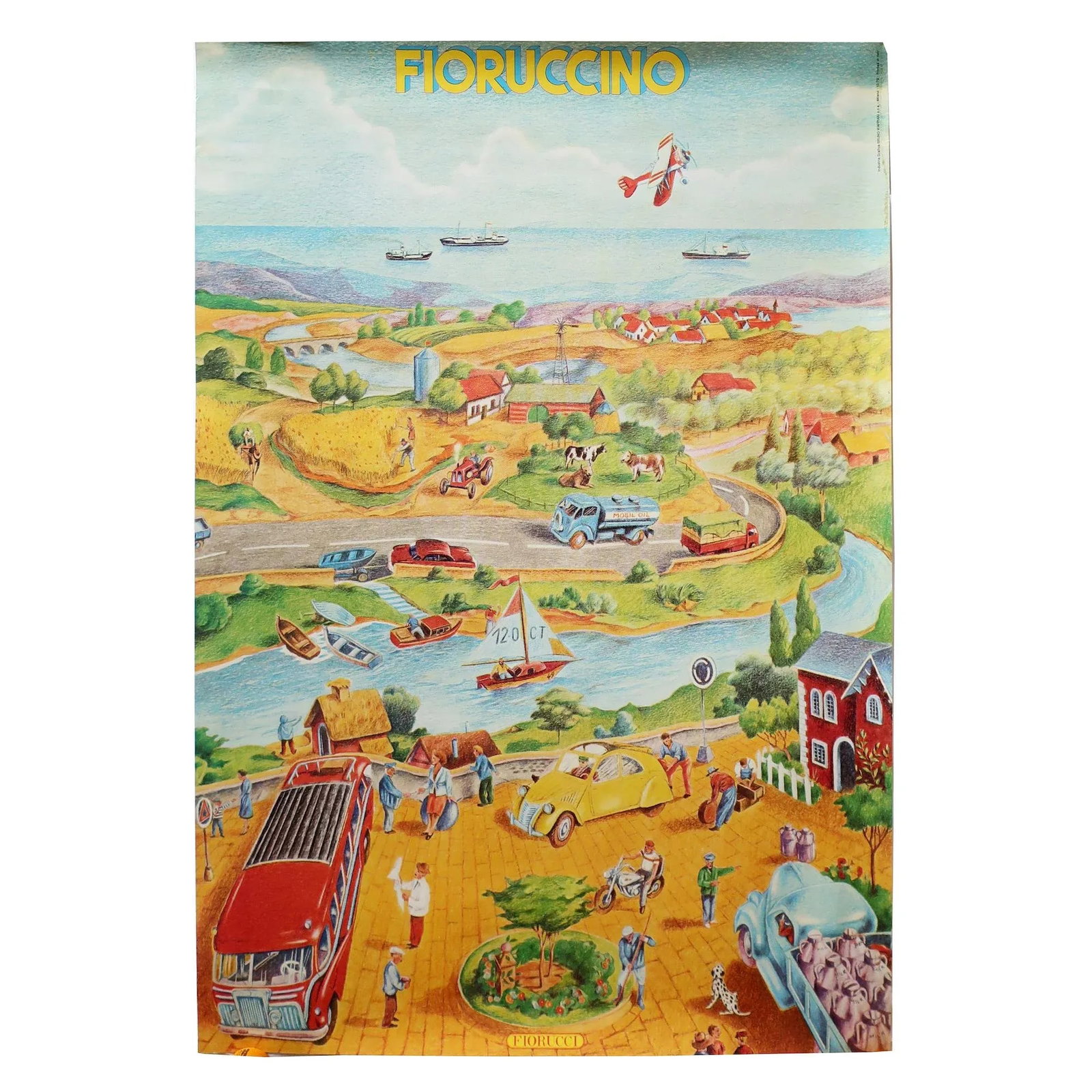 Vintage Fiorucci "Fioruccino" Illustrated Poster 1979 - 10