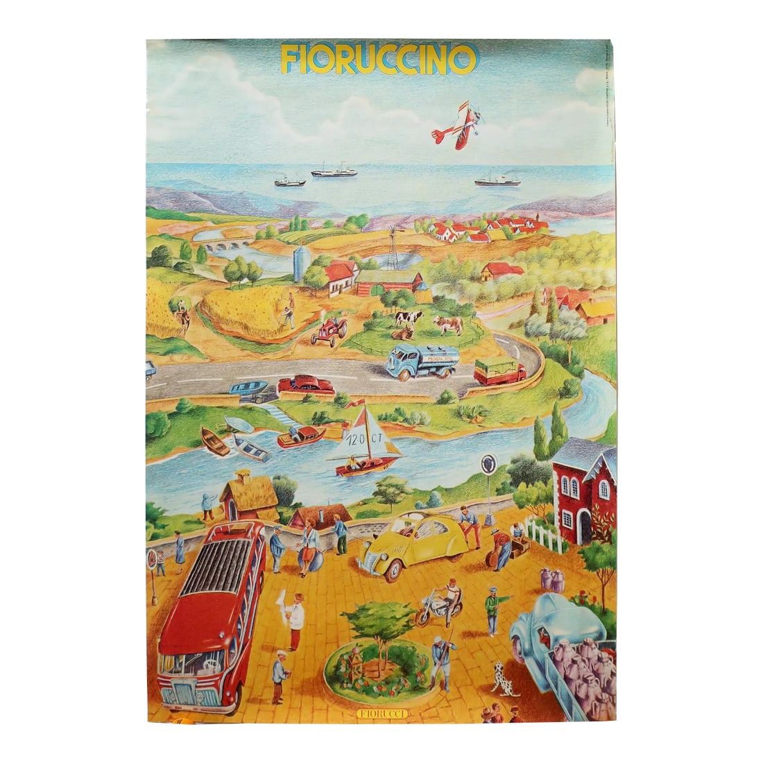 Vintage Fiorucci "Fioruccino" Illustrated Poster 1979 (1 of 10)