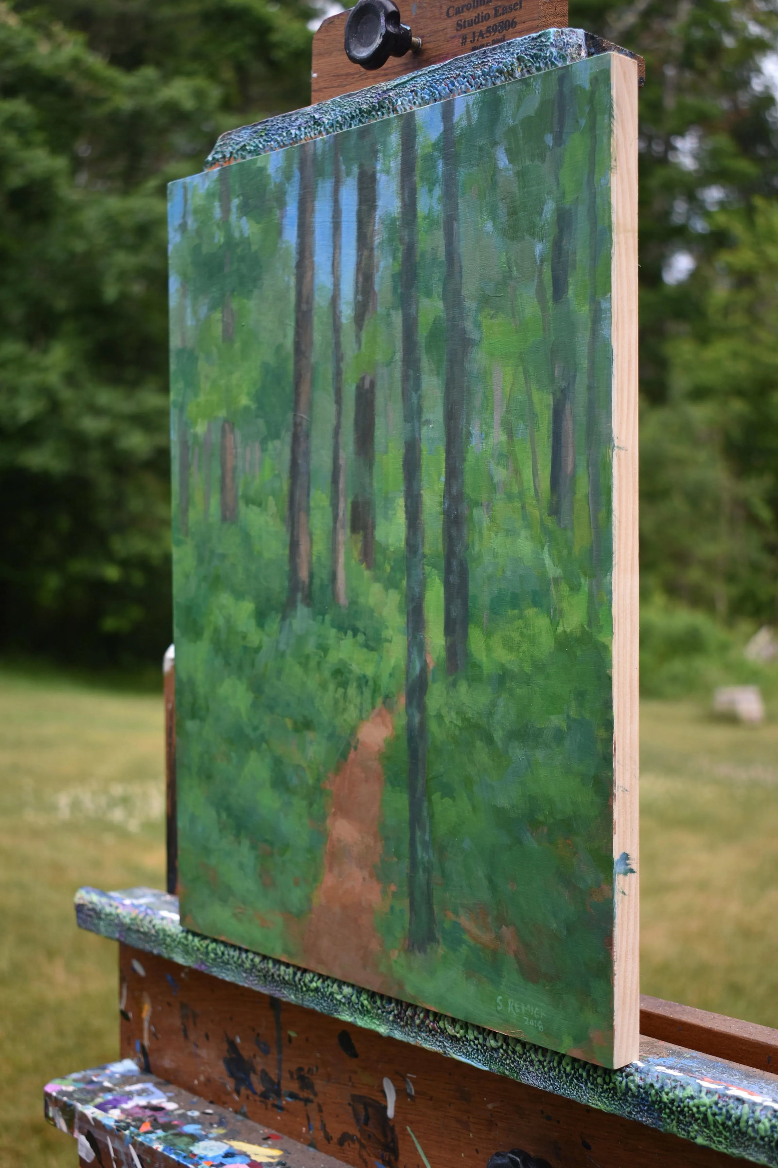 "Back Yard Path", Contemporary Painting by Stephen Remick - 5