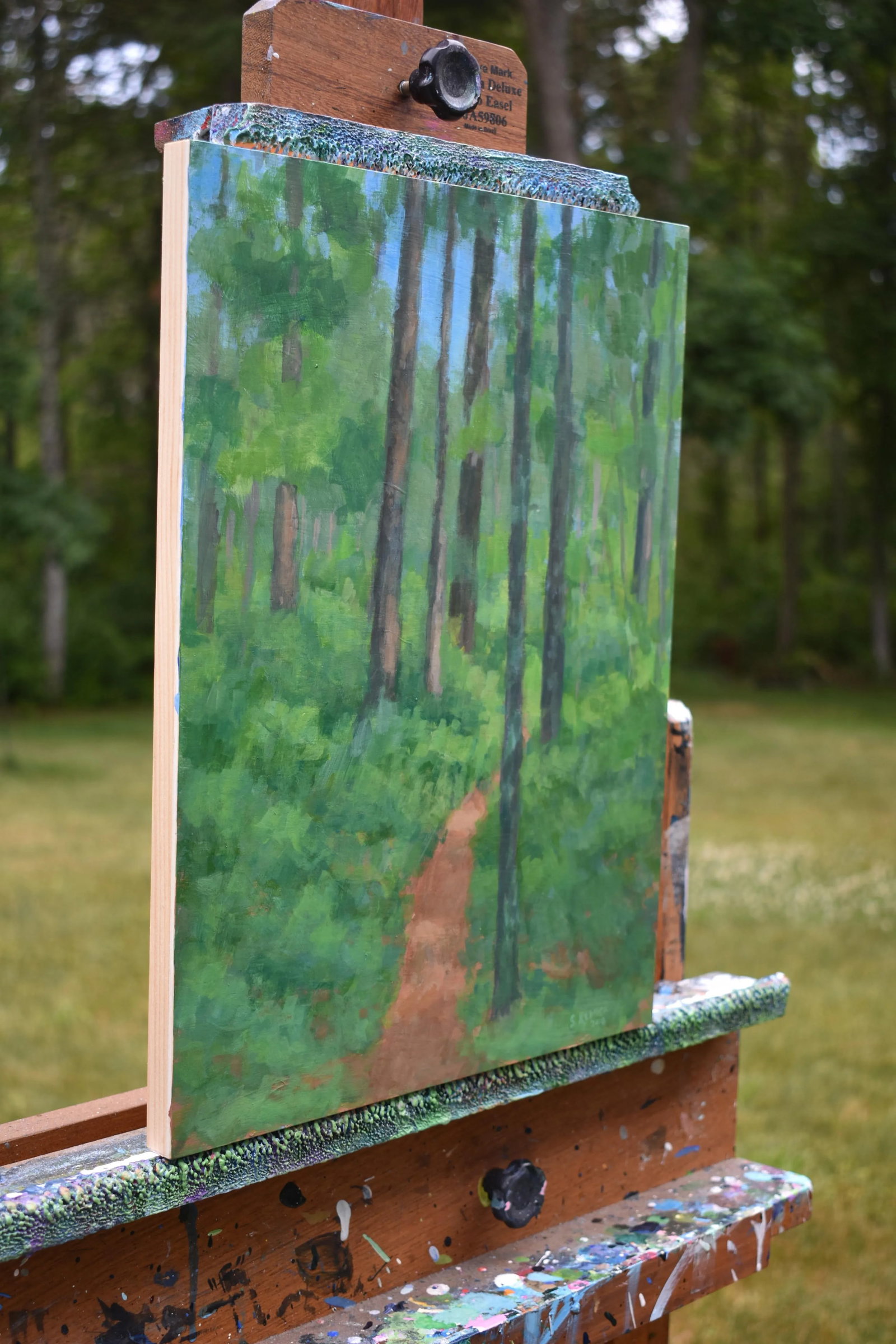 "Back Yard Path", Contemporary Painting by Stephen Remick - 6