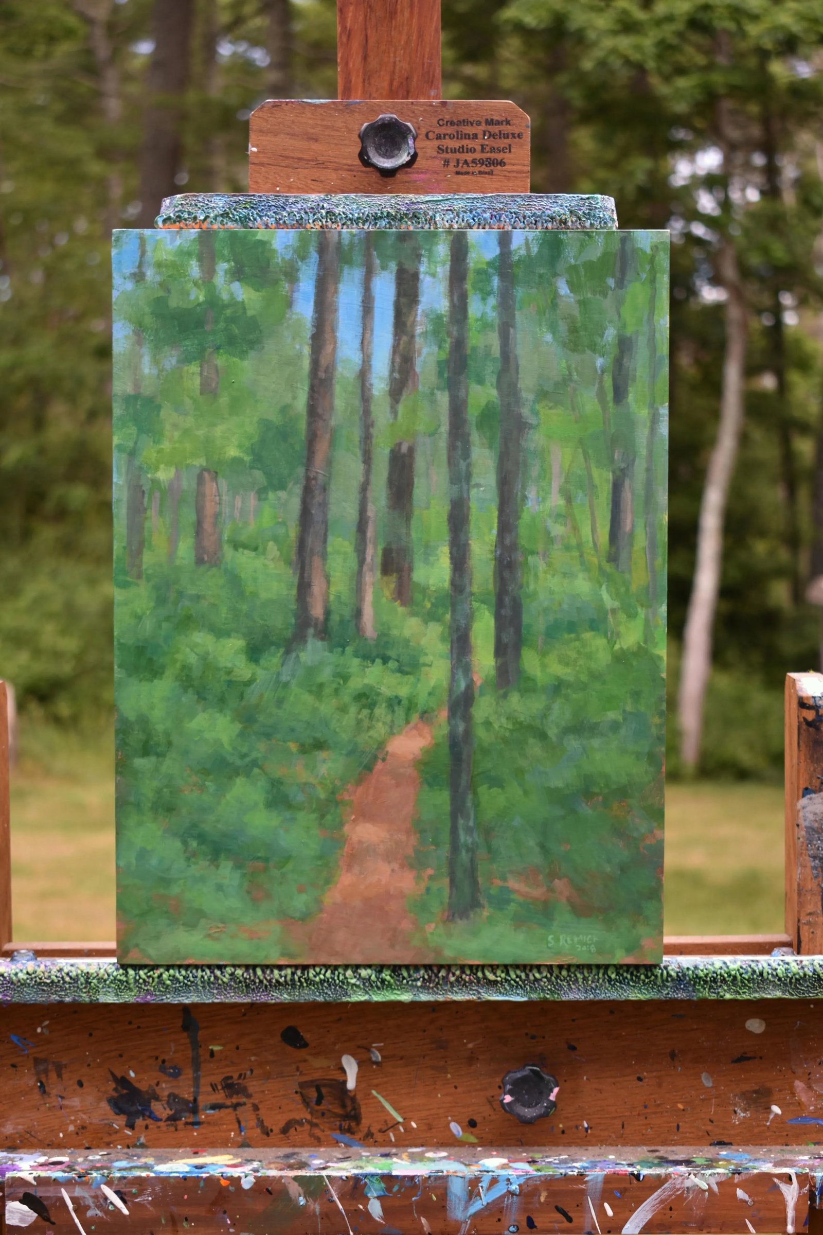 "Back Yard Path", Contemporary Painting by Stephen Remick - 7