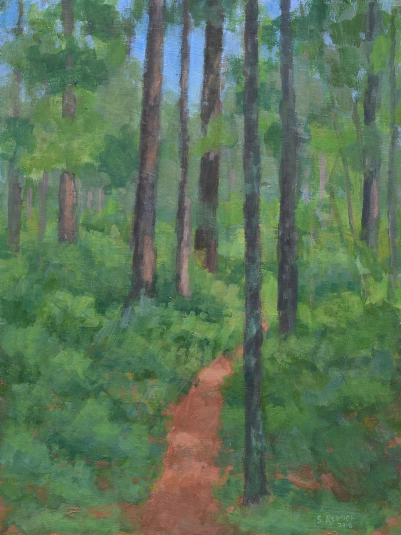 "Back Yard Path", Contemporary Painting by Stephen Remick - 8